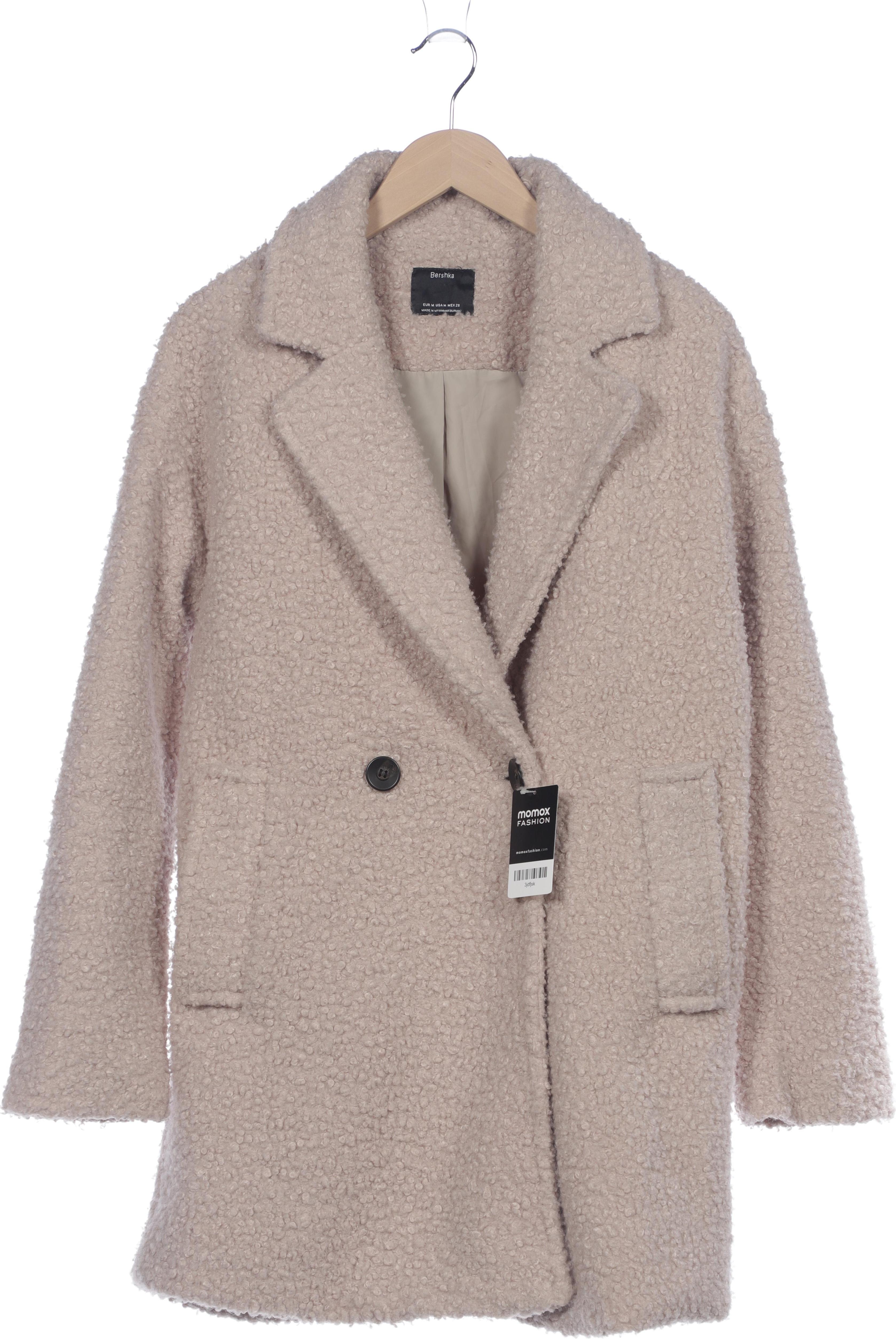 

bershka Damen Mantel, beige, Gr. 38
