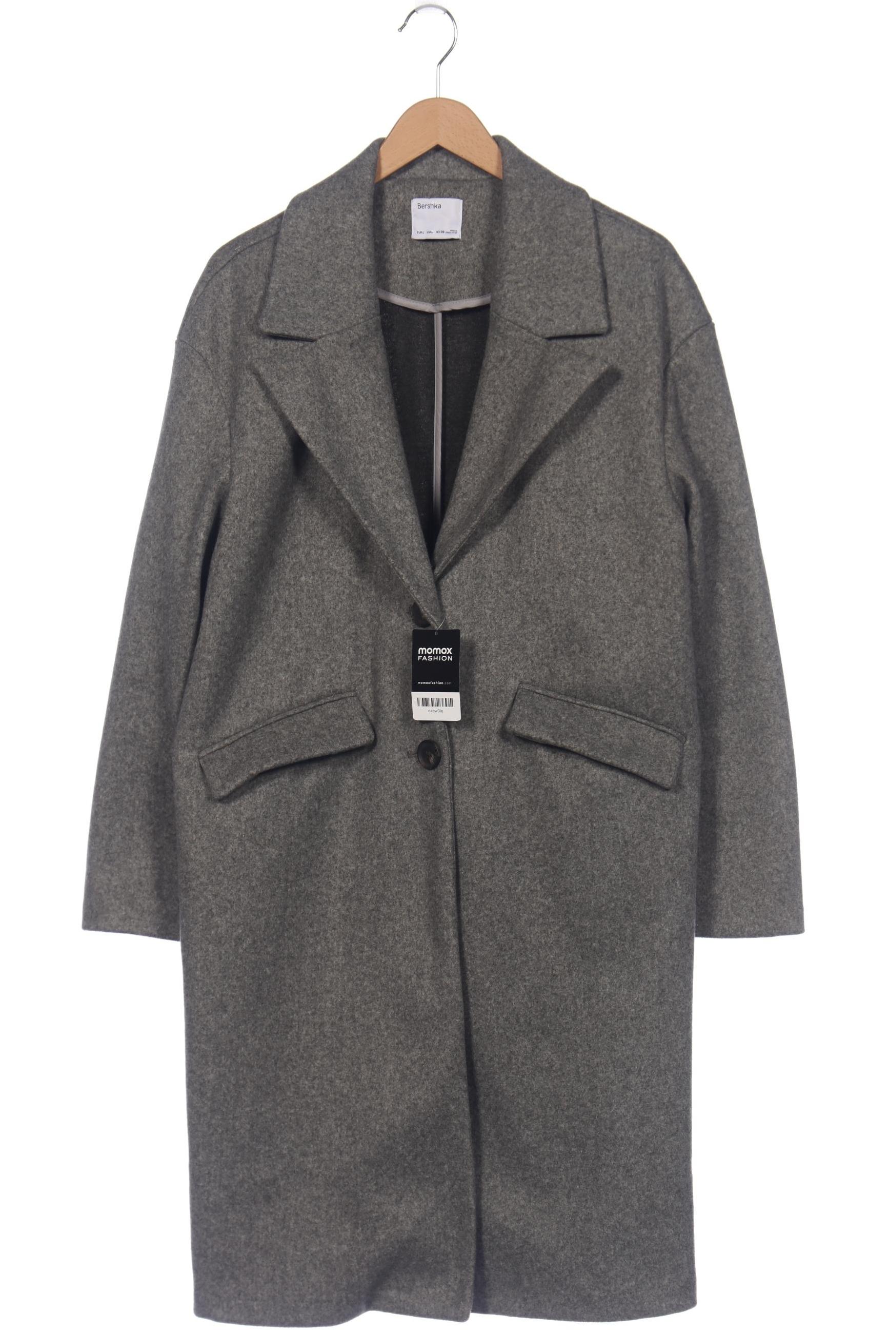 

bershka Damen Mantel, grau, Gr. 42