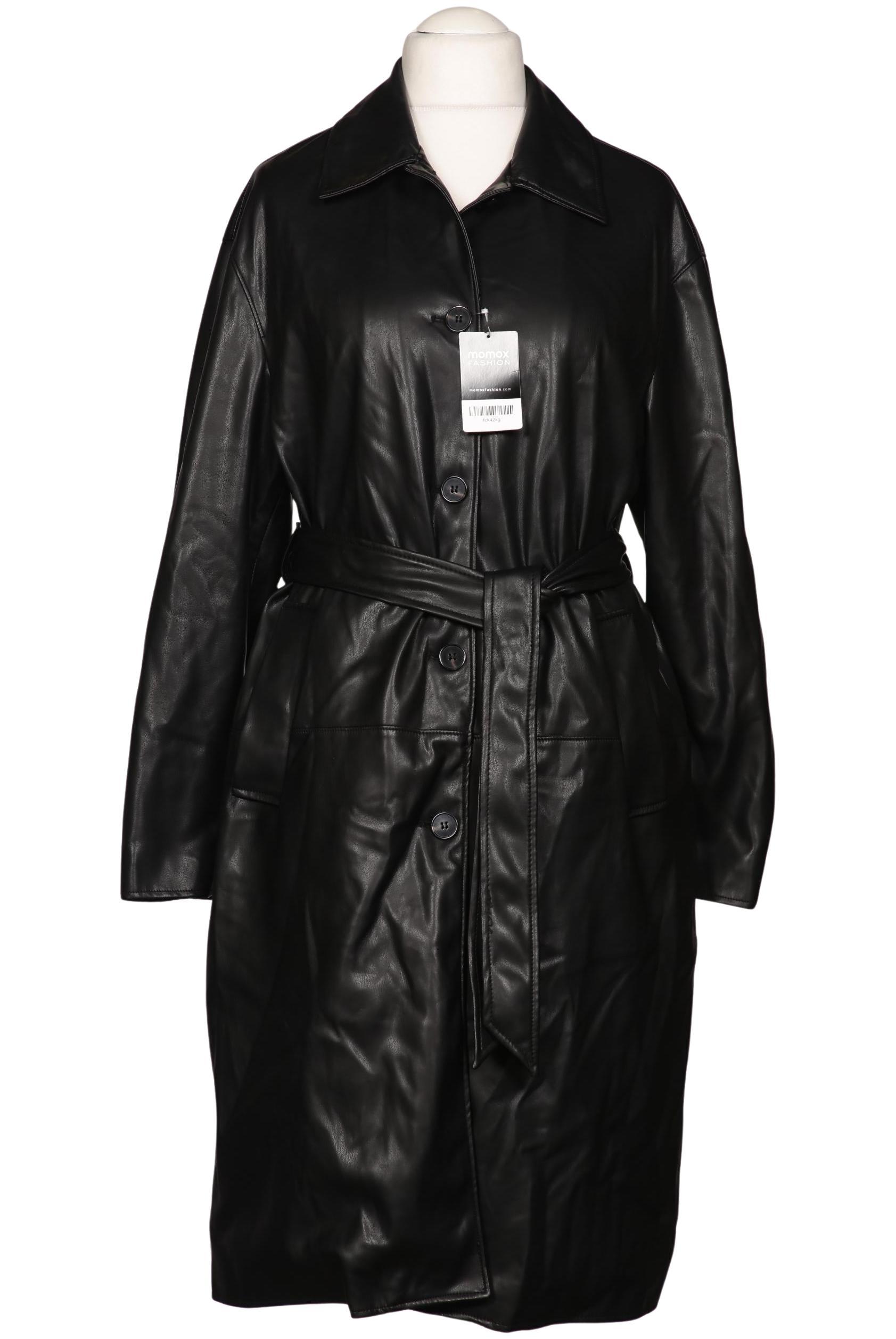 

bershka Damen Mantel, schwarz, Gr. 42