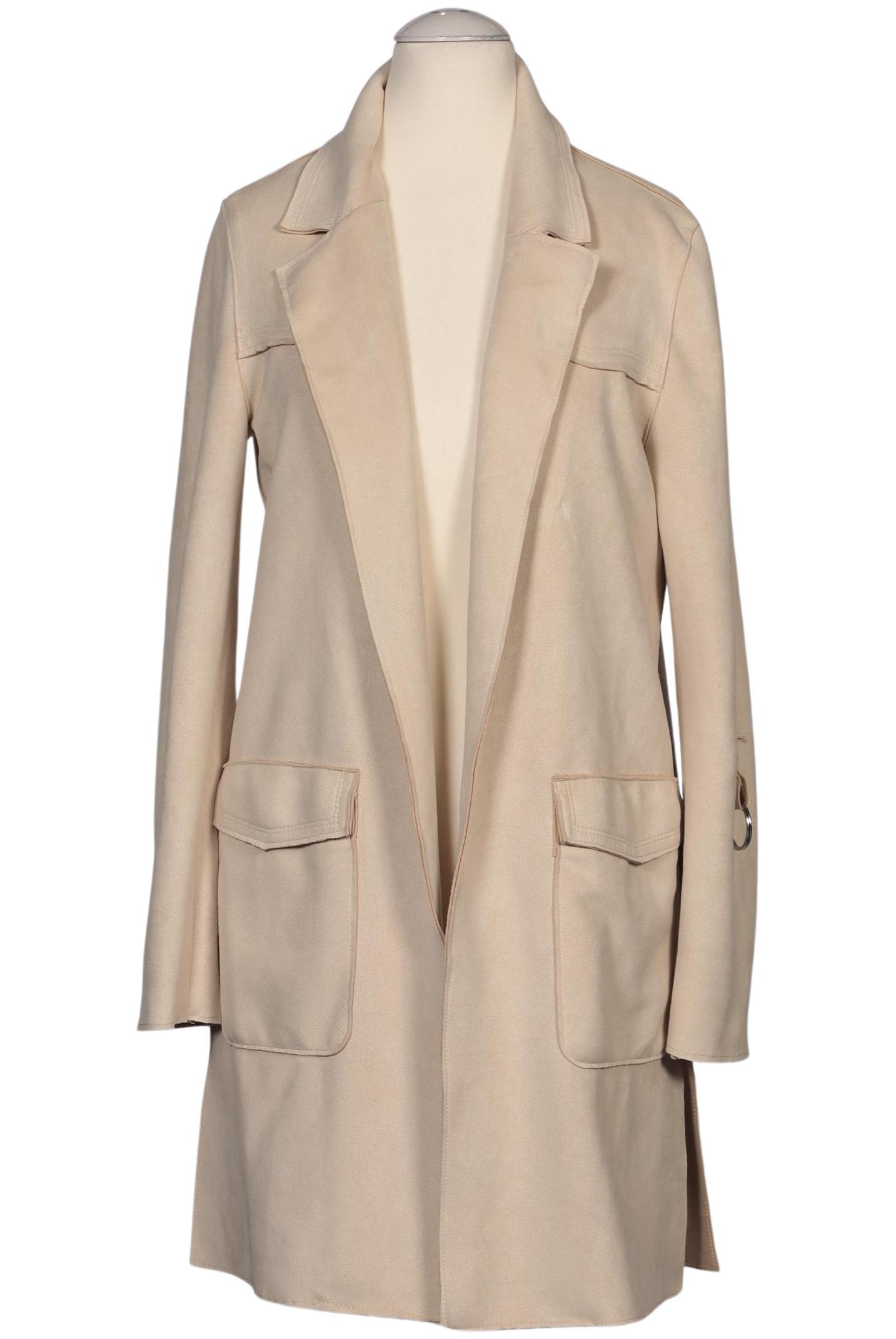 

bershka Damen Mantel, beige, Gr. 34