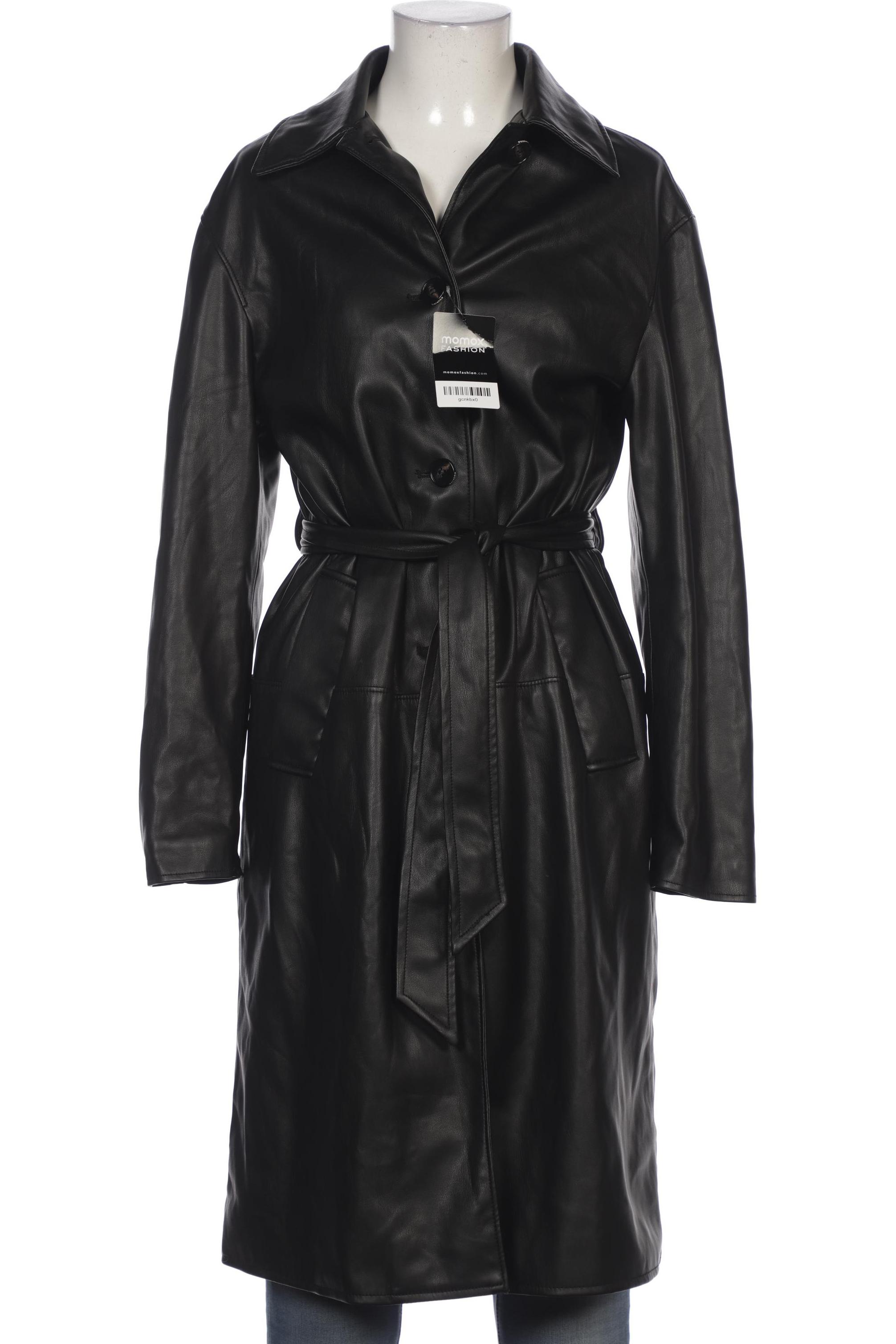 

bershka Damen Mantel, schwarz, Gr. 34