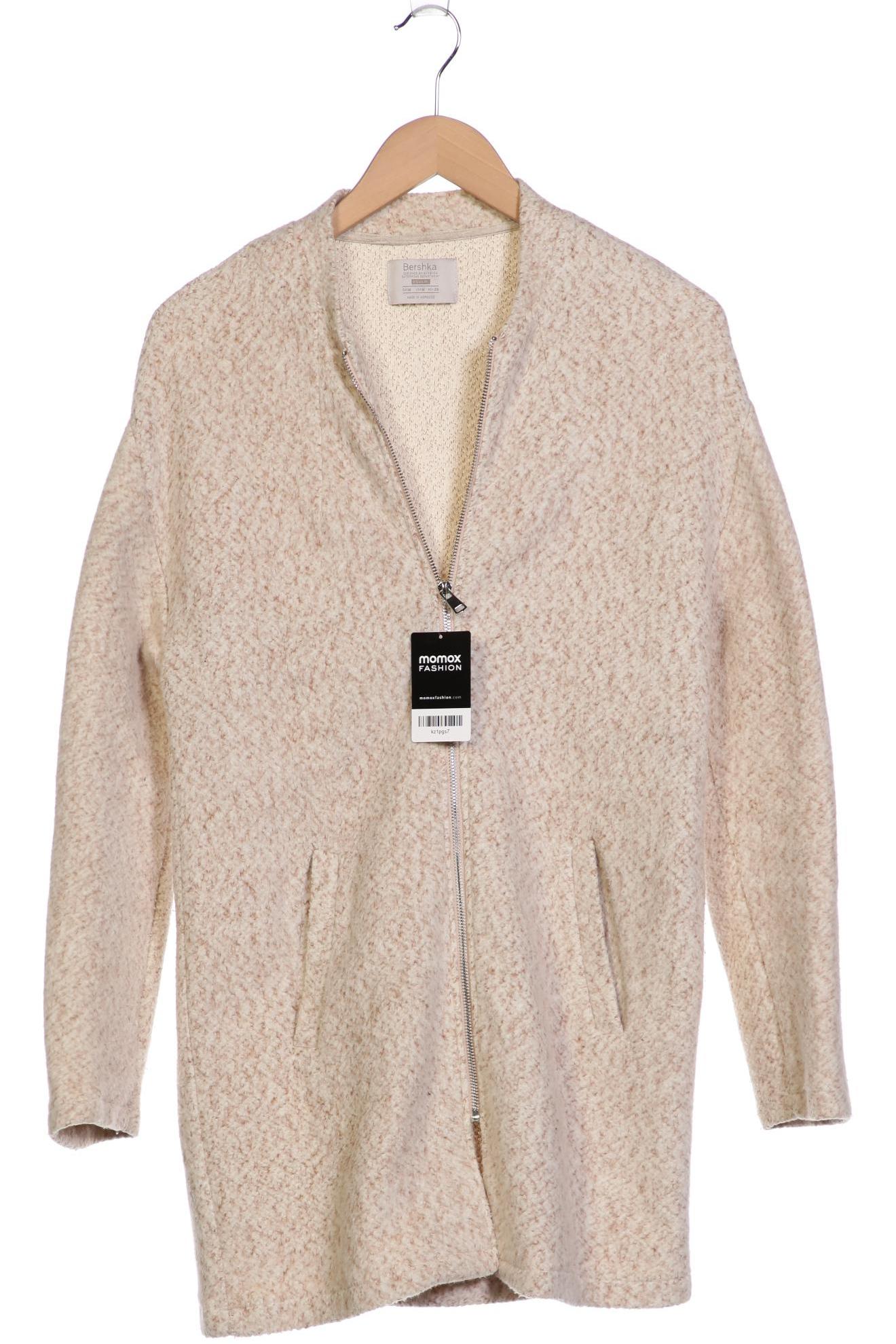 

bershka Damen Mantel, beige, Gr. 38