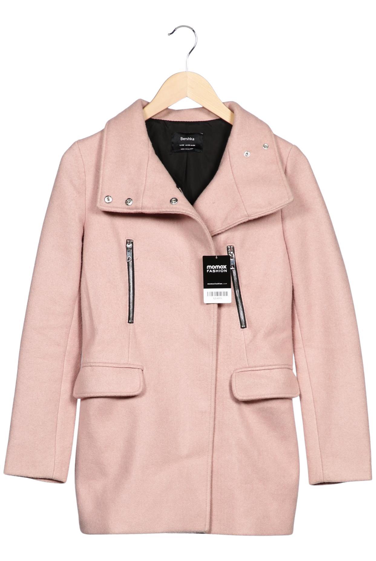 

bershka Damen Mantel, pink, Gr. 34