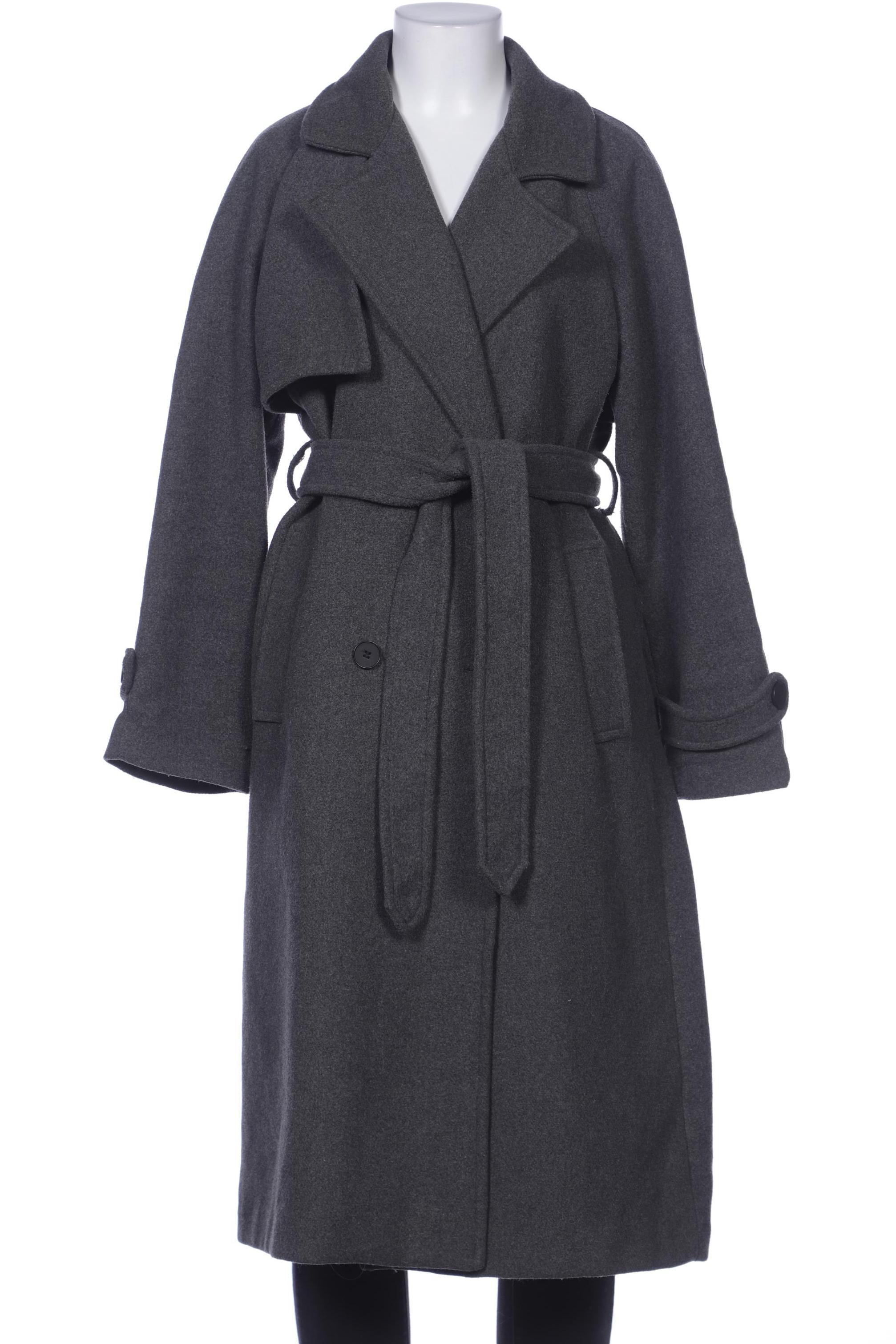 

bershka Damen Mantel, grau, Gr. 36