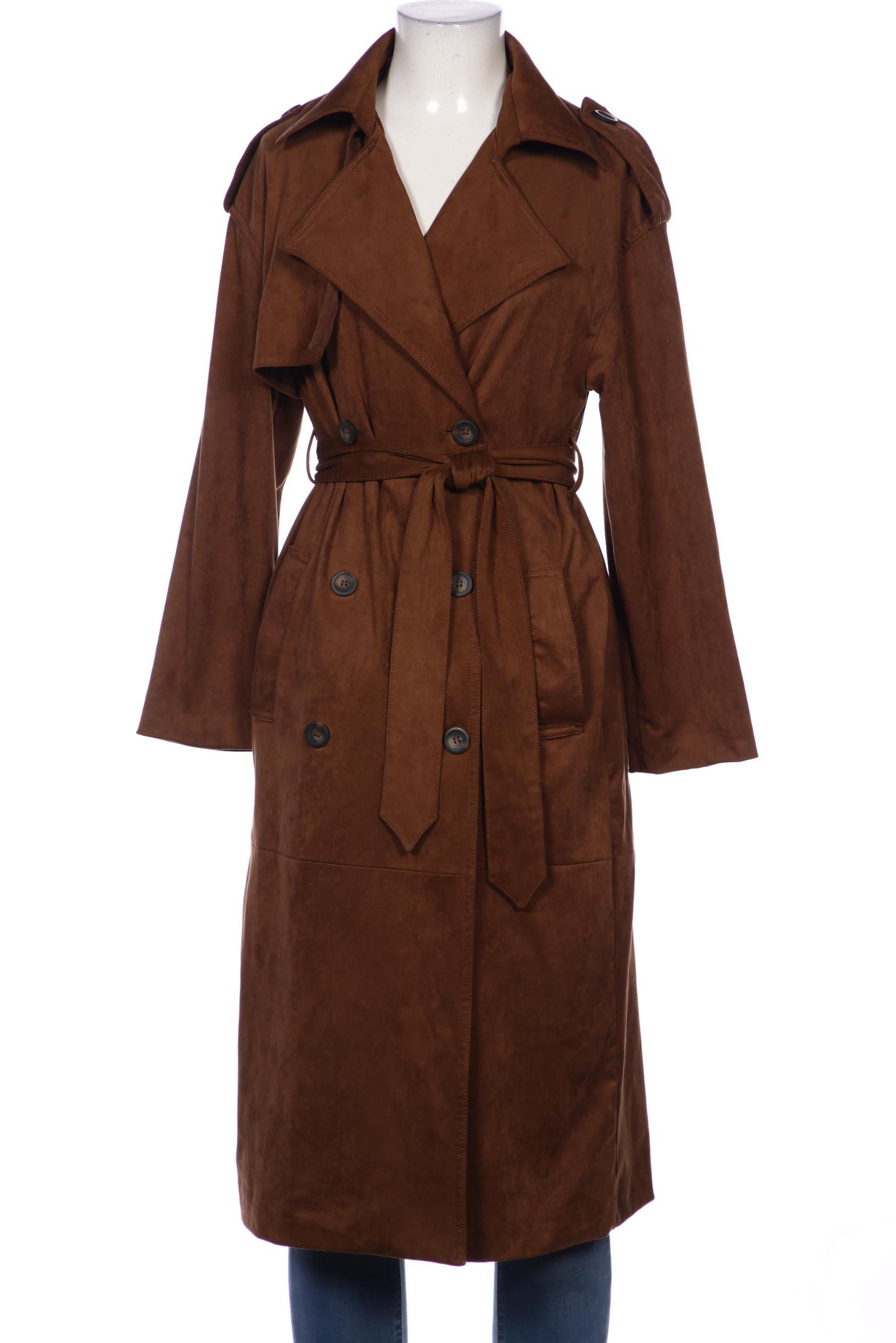 

bershka Damen Mantel, braun, Gr. 34