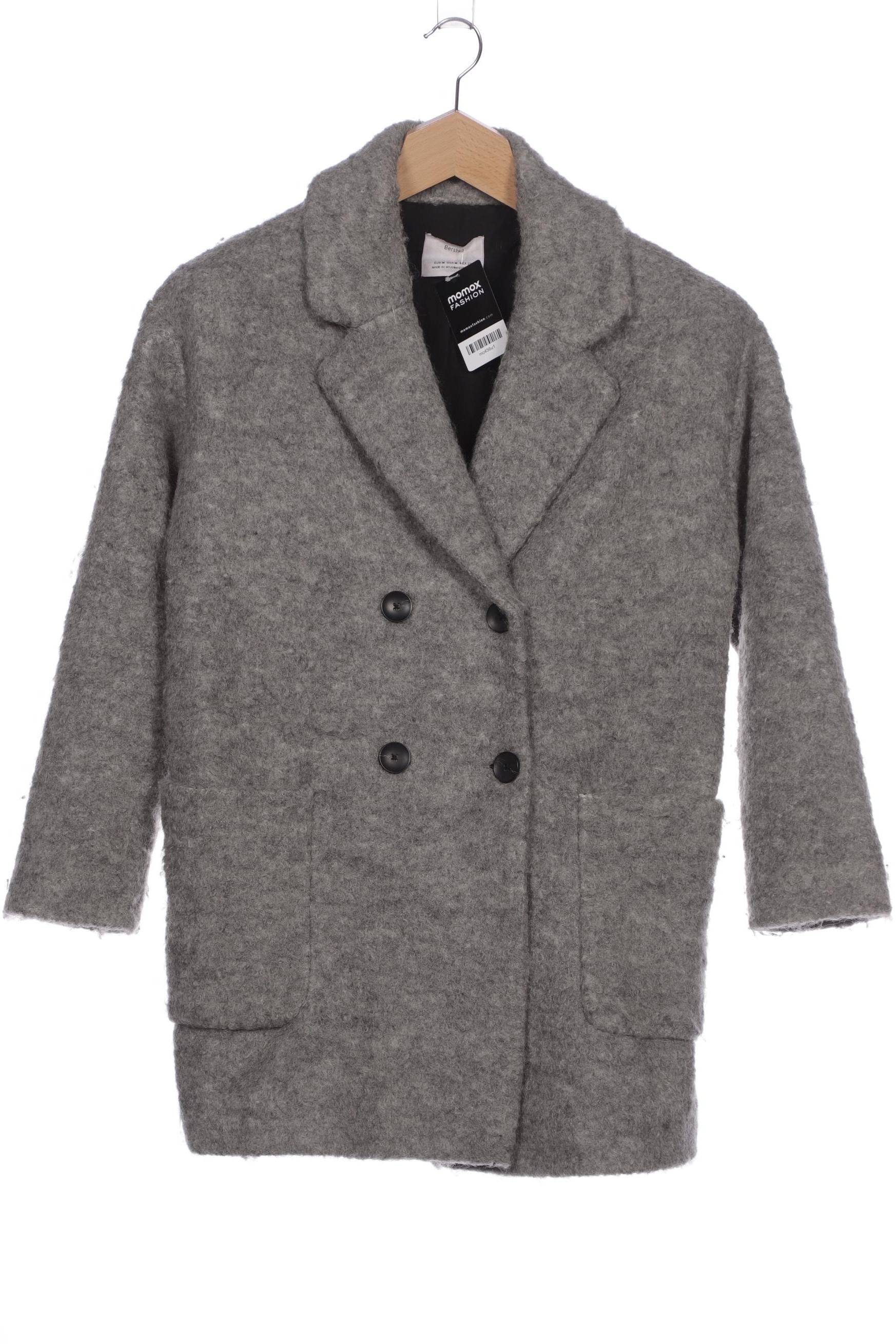 

bershka Damen Mantel, grau, Gr. 38
