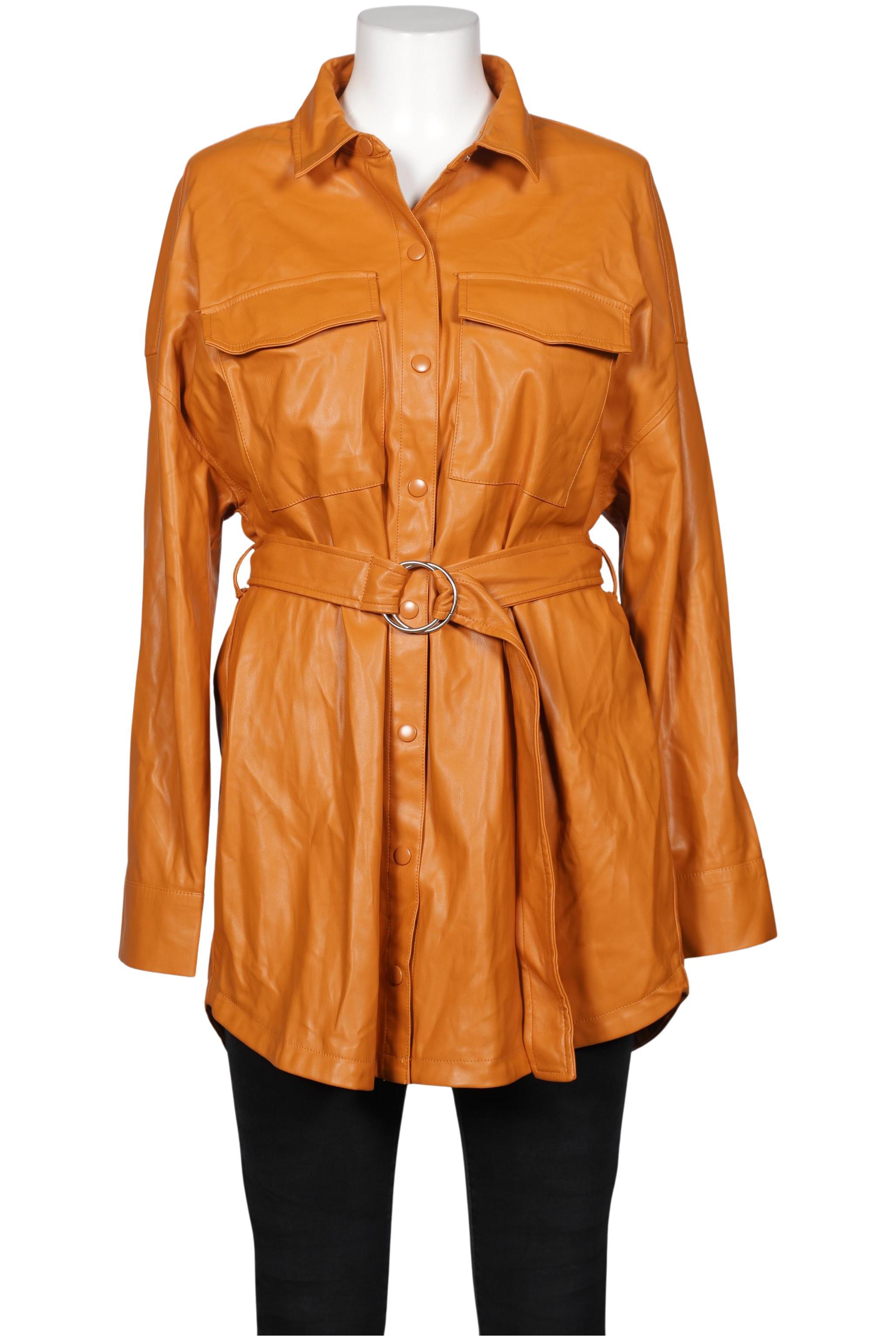 

bershka Damen Mantel, orange, Gr. 42