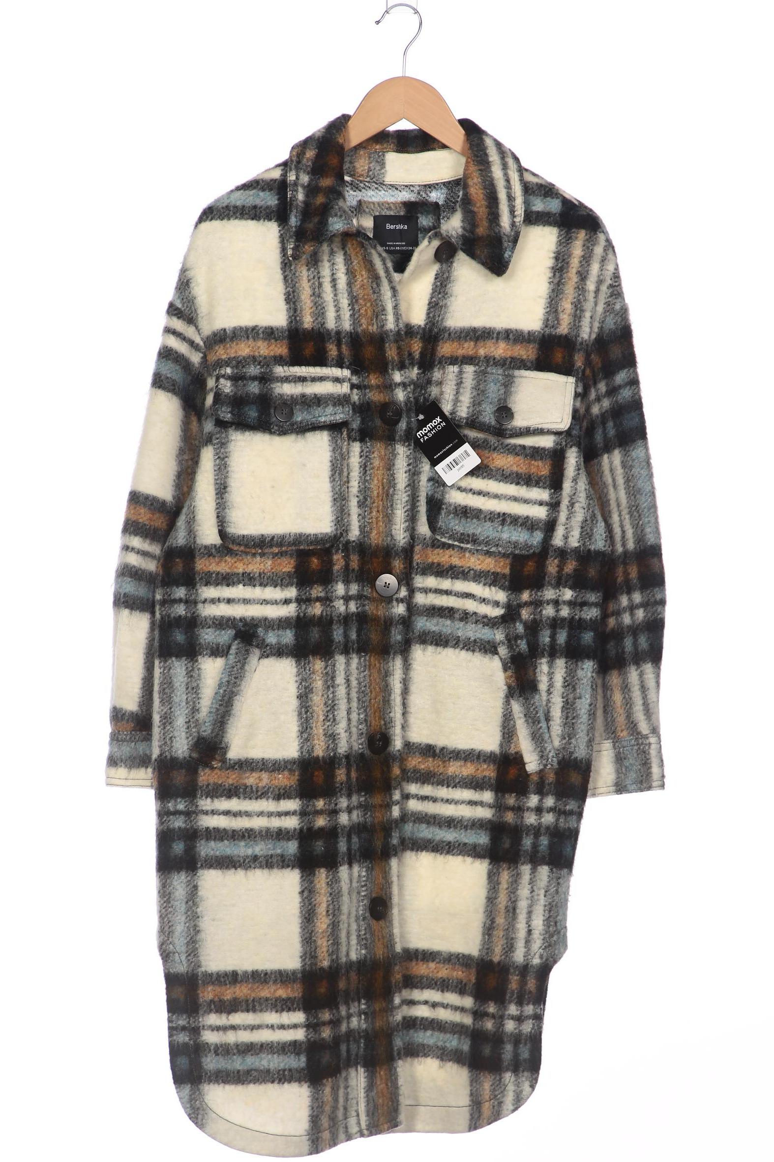 

bershka Damen Mantel, grau, Gr. 34