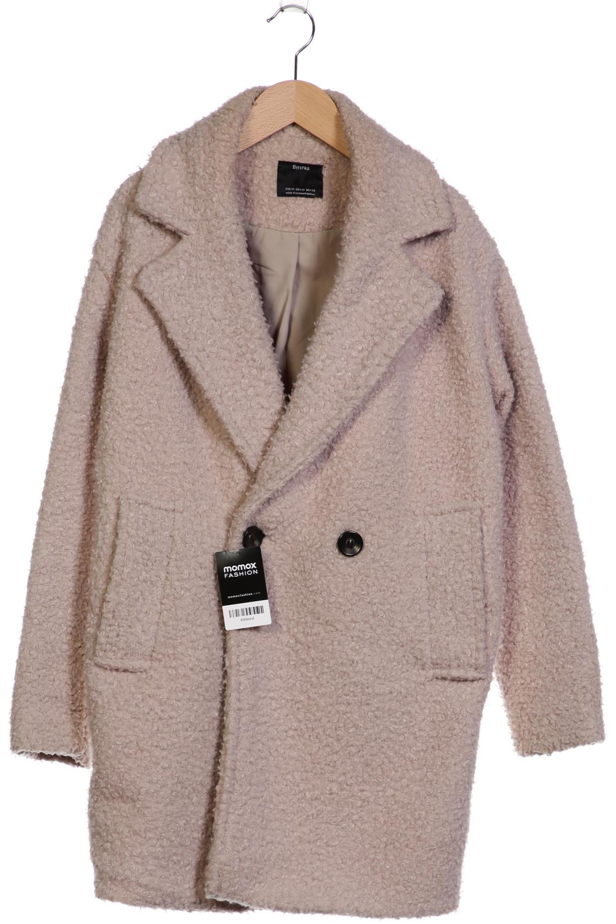 

bershka Damen Mantel, beige, Gr. 34