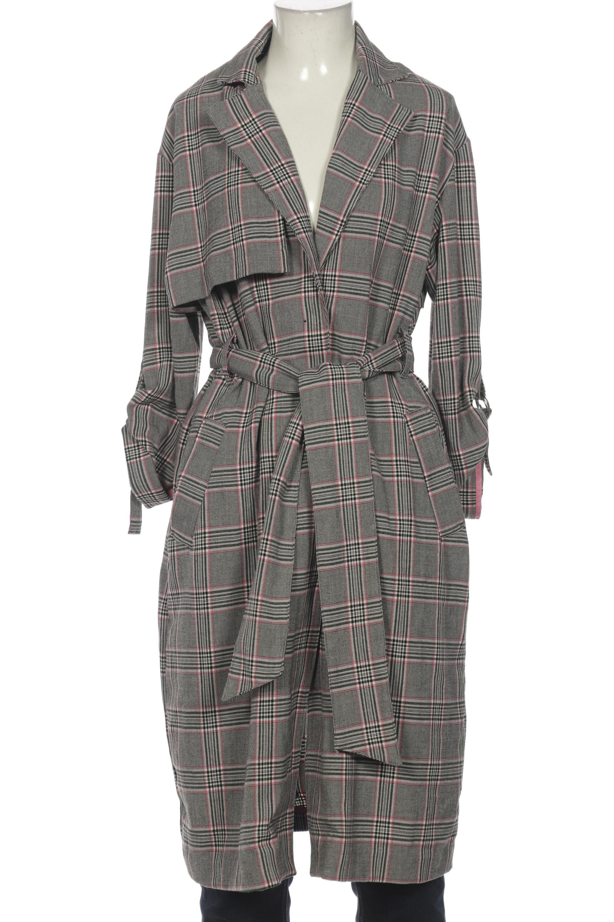 

bershka Damen Mantel, grau, Gr. 34