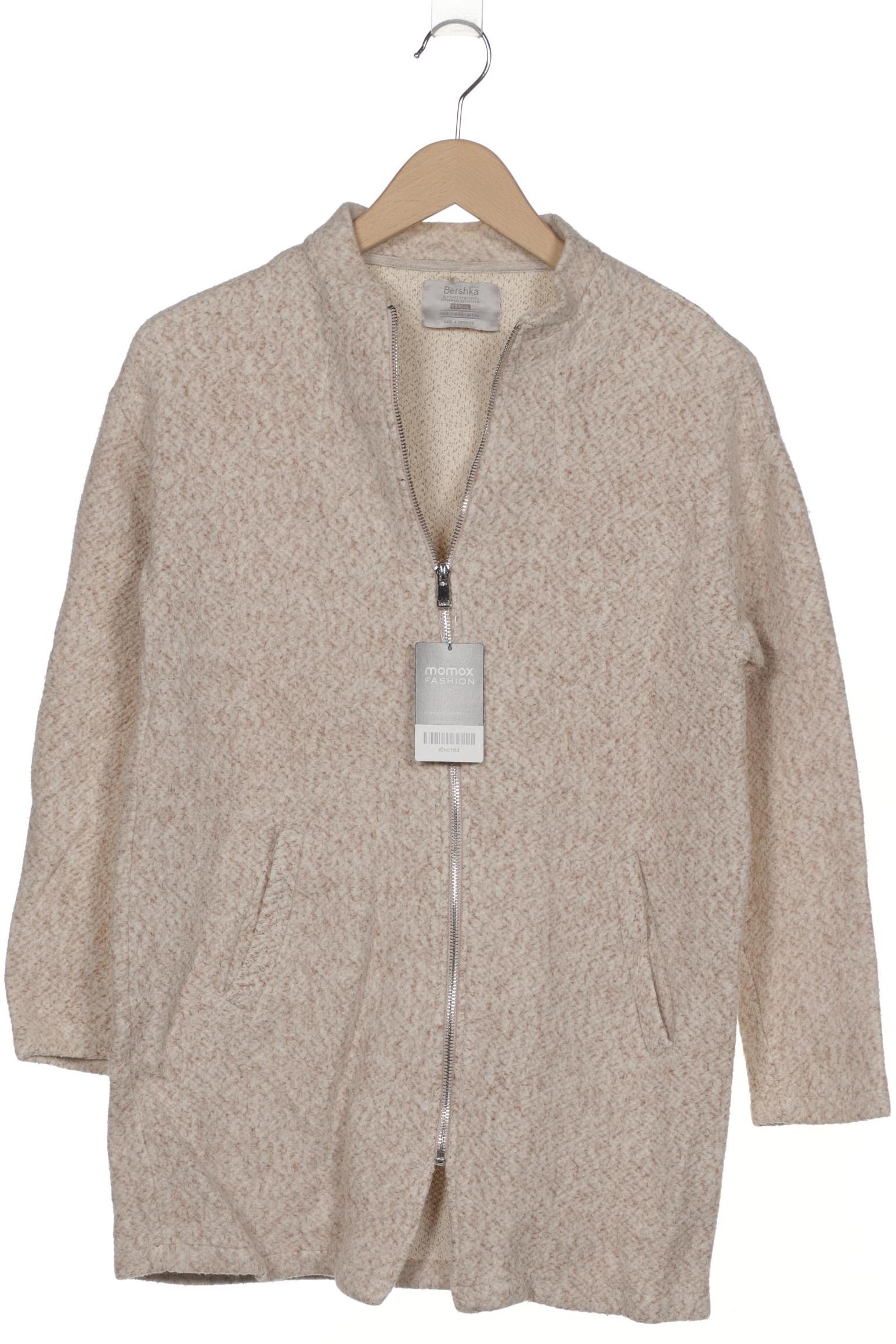 

bershka Damen Mantel, beige, Gr. 36