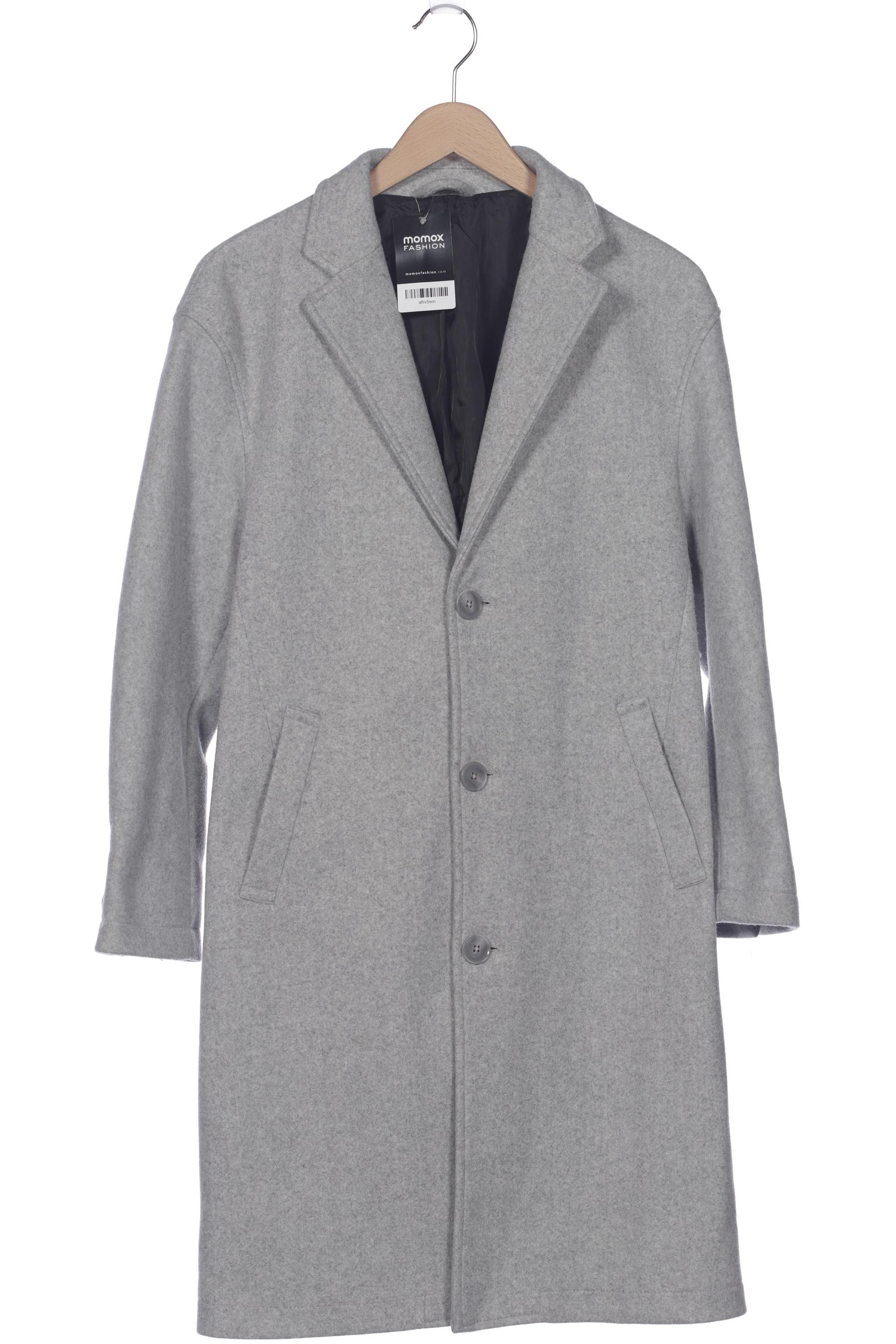 

bershka Damen Mantel, grau, Gr. 34
