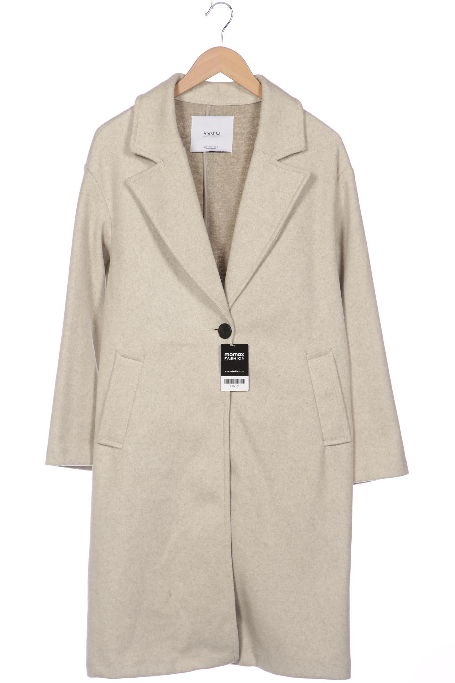 

bershka Damen Mantel, cremeweiß, Gr. 38