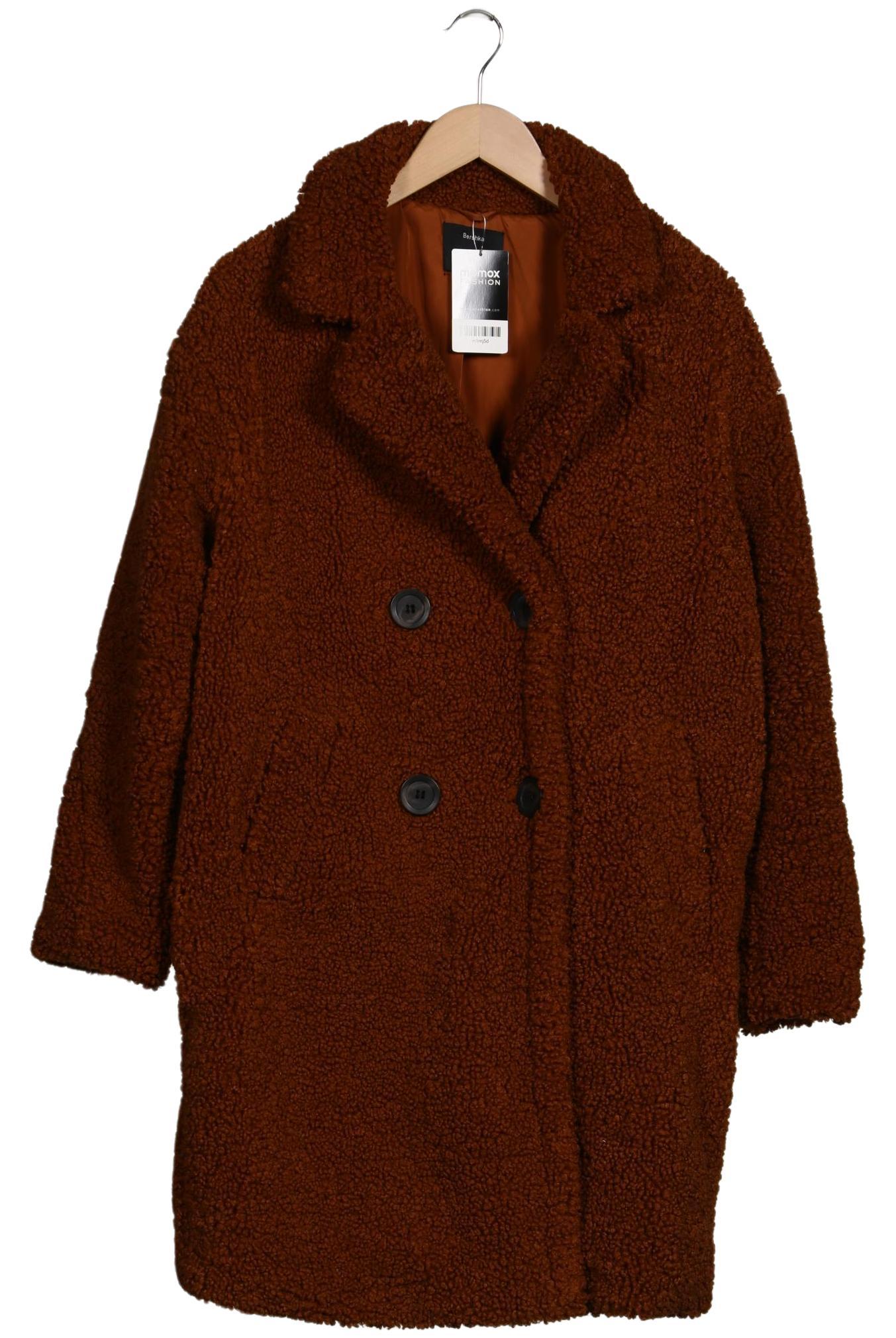 

bershka Damen Mantel, braun, Gr. 36