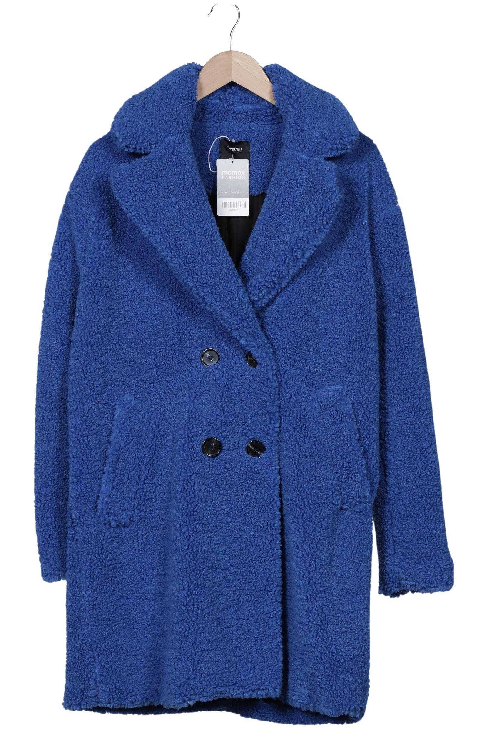 

bershka Damen Mantel, blau, Gr. 38