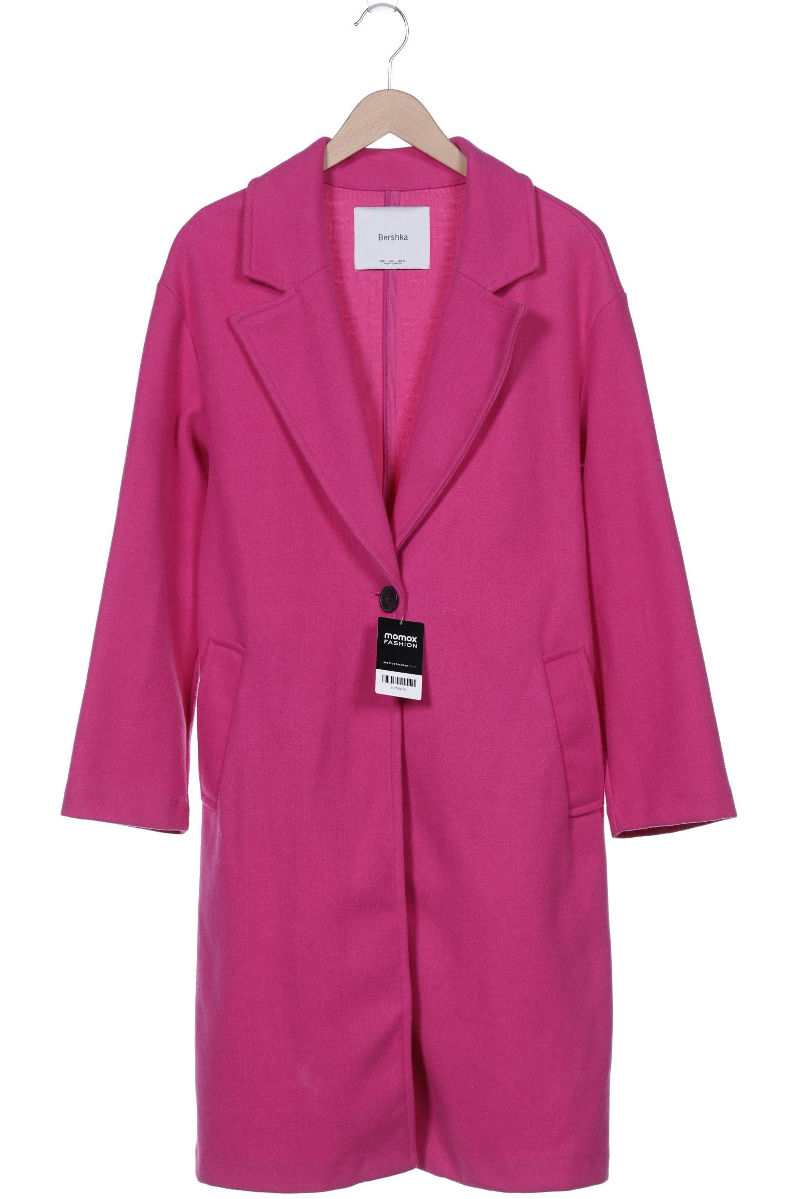 

bershka Damen Mantel, pink, Gr. 42