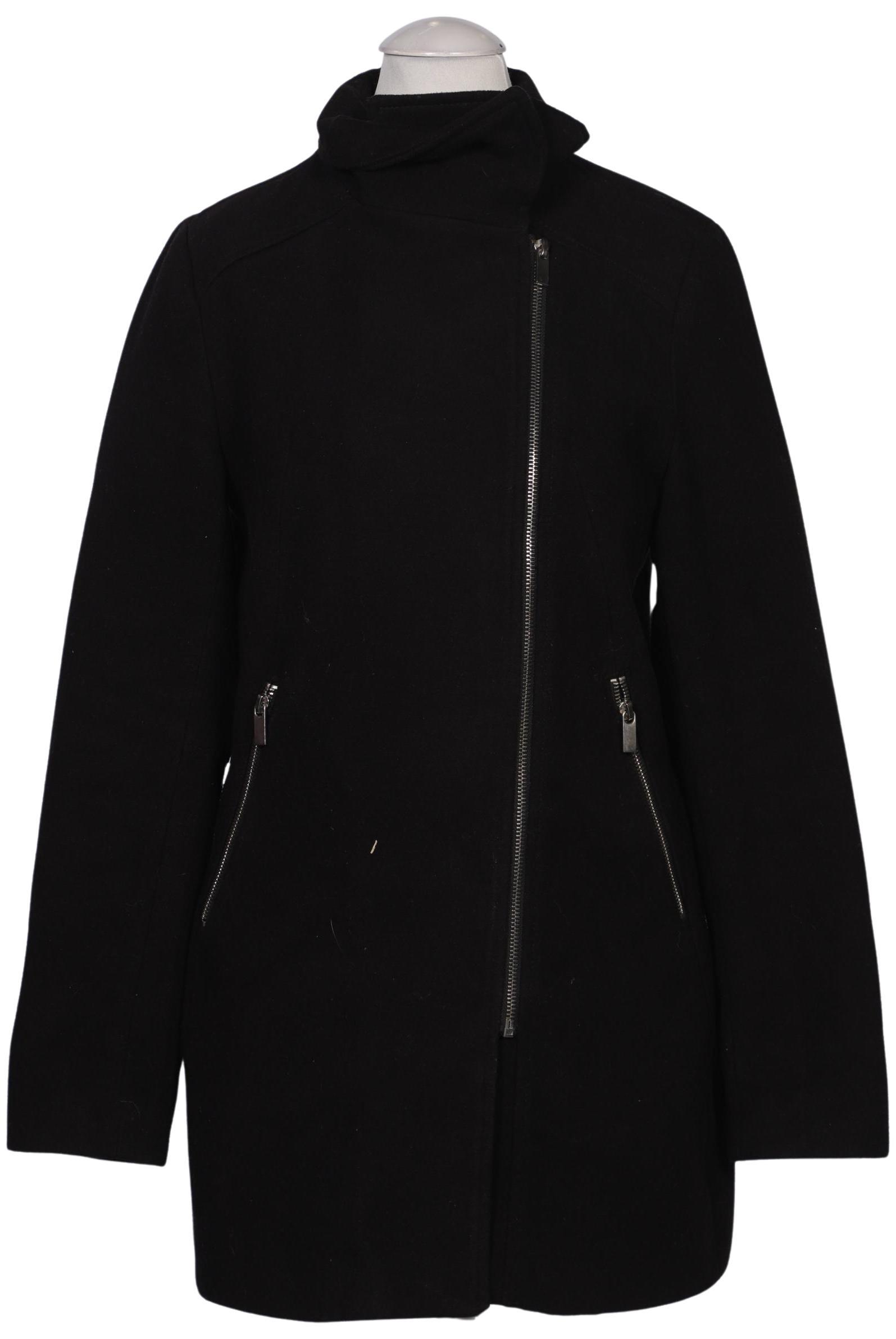 

bershka Damen Mantel, schwarz, Gr. 34