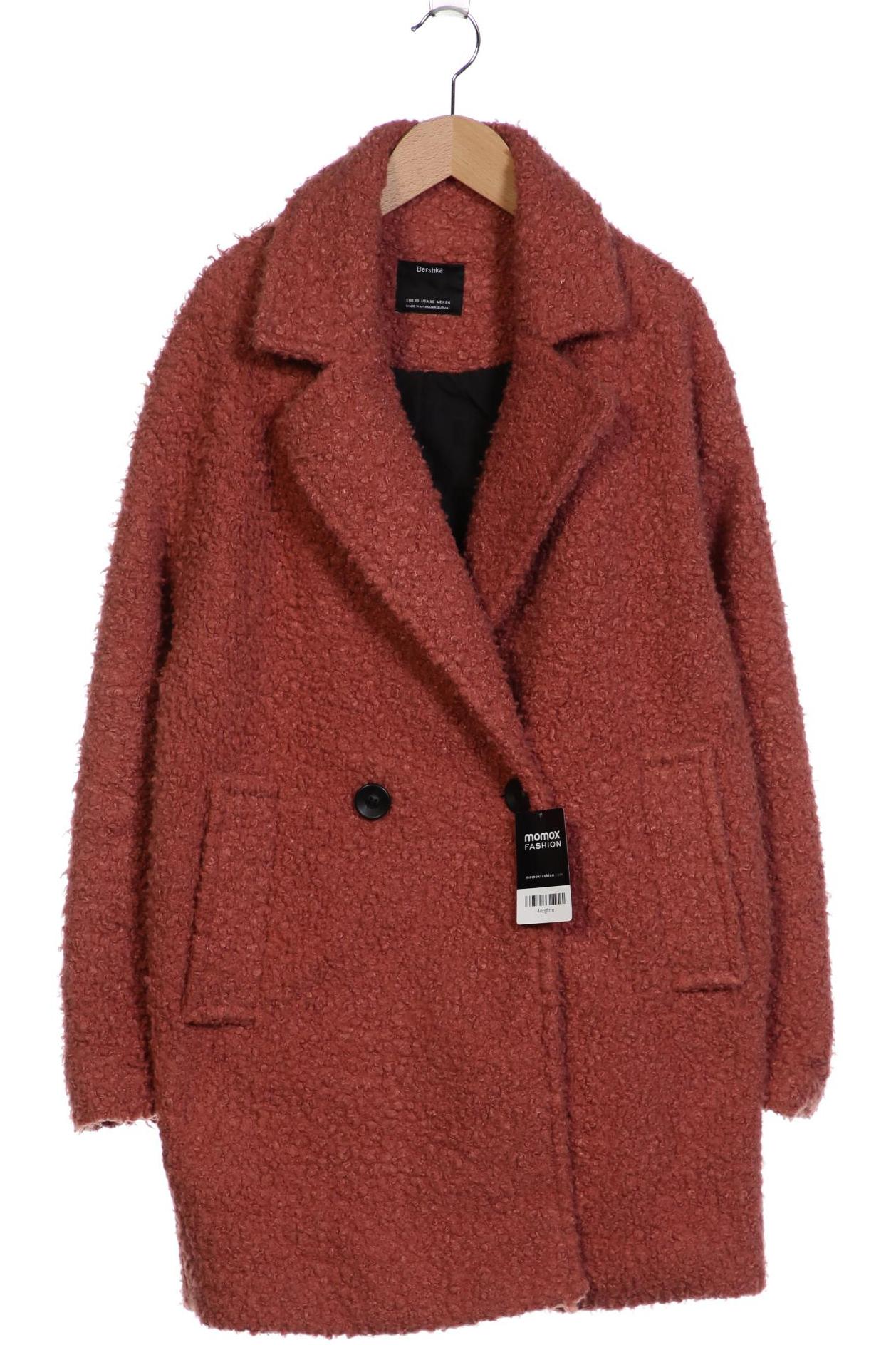 

bershka Damen Mantel, beige, Gr. 34