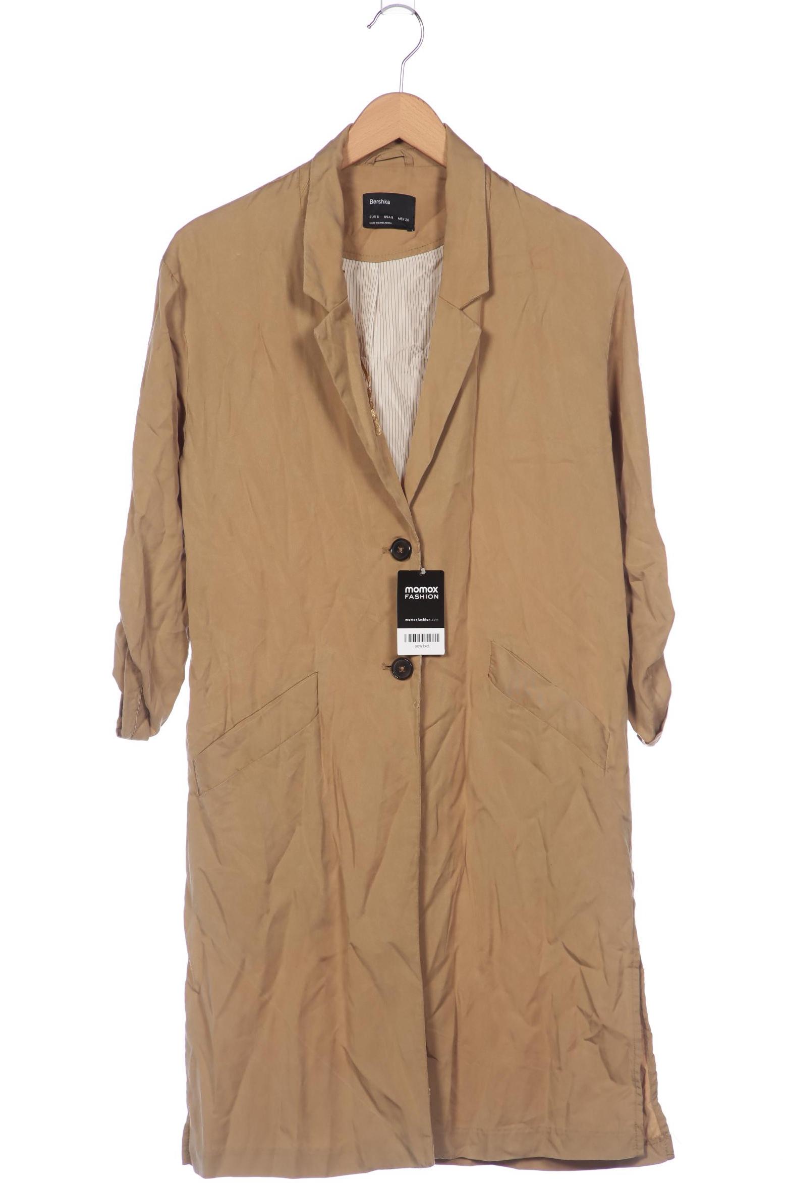 

bershka Damen Mantel, beige, Gr. 36