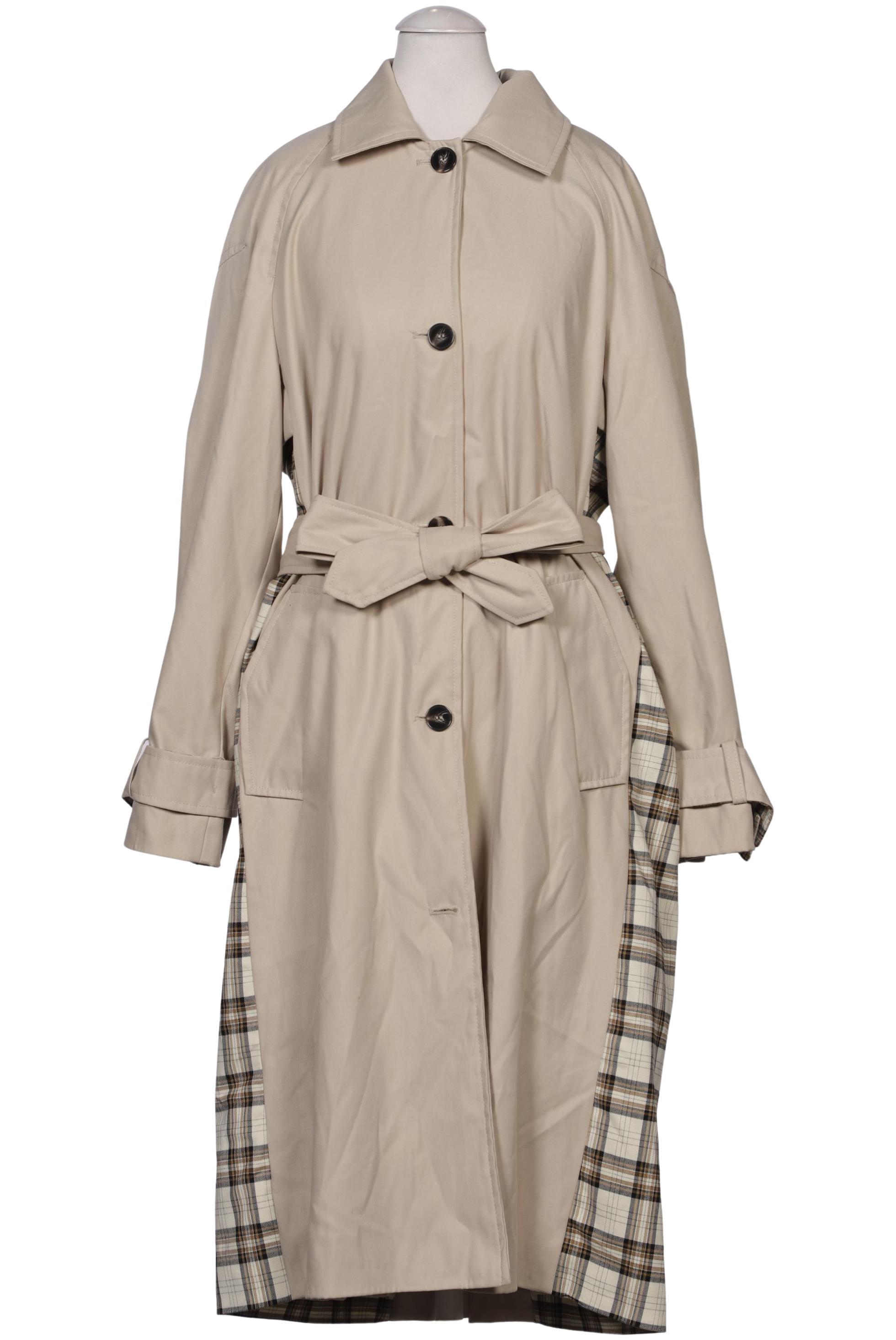 

bershka Damen Mantel, cremeweiß, Gr. 36