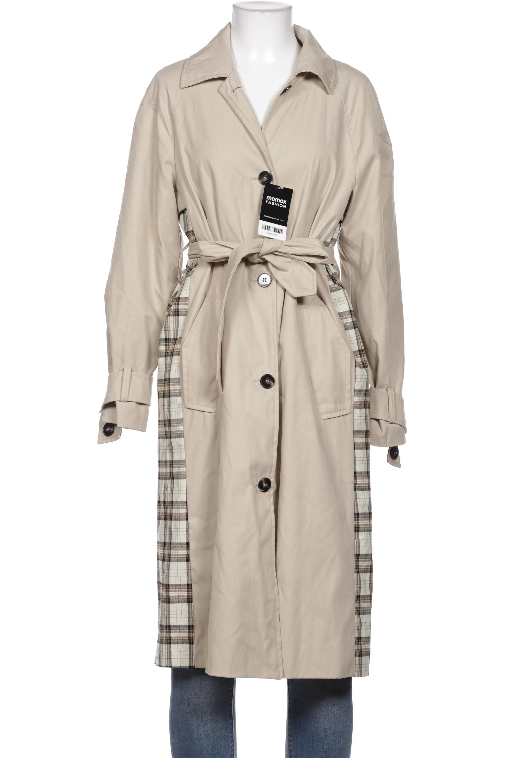 

bershka Damen Mantel, cremeweiß