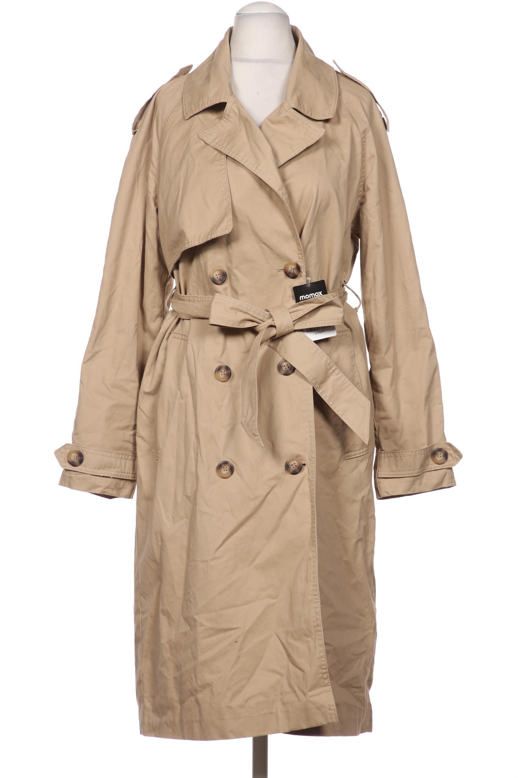 

bershka Damen Mantel, beige, Gr. 36