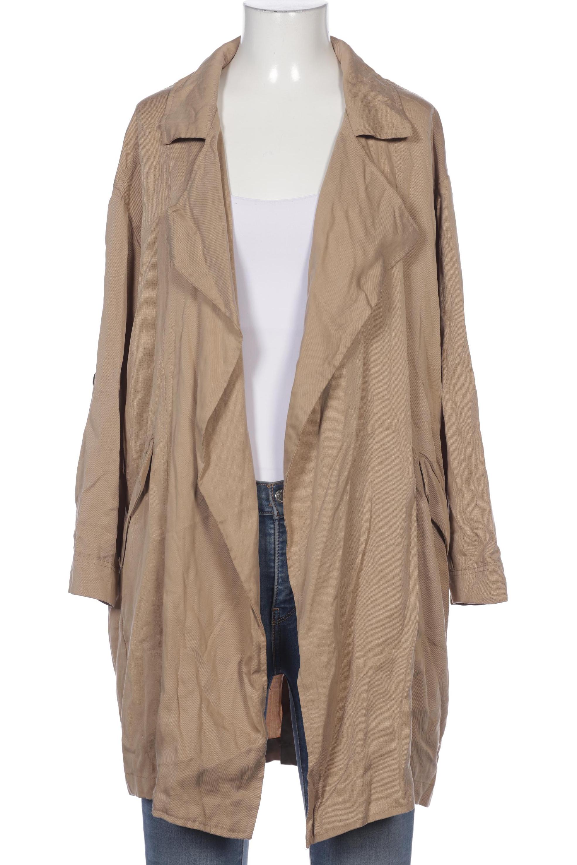 

bershka Damen Mantel, beige, Gr. 36