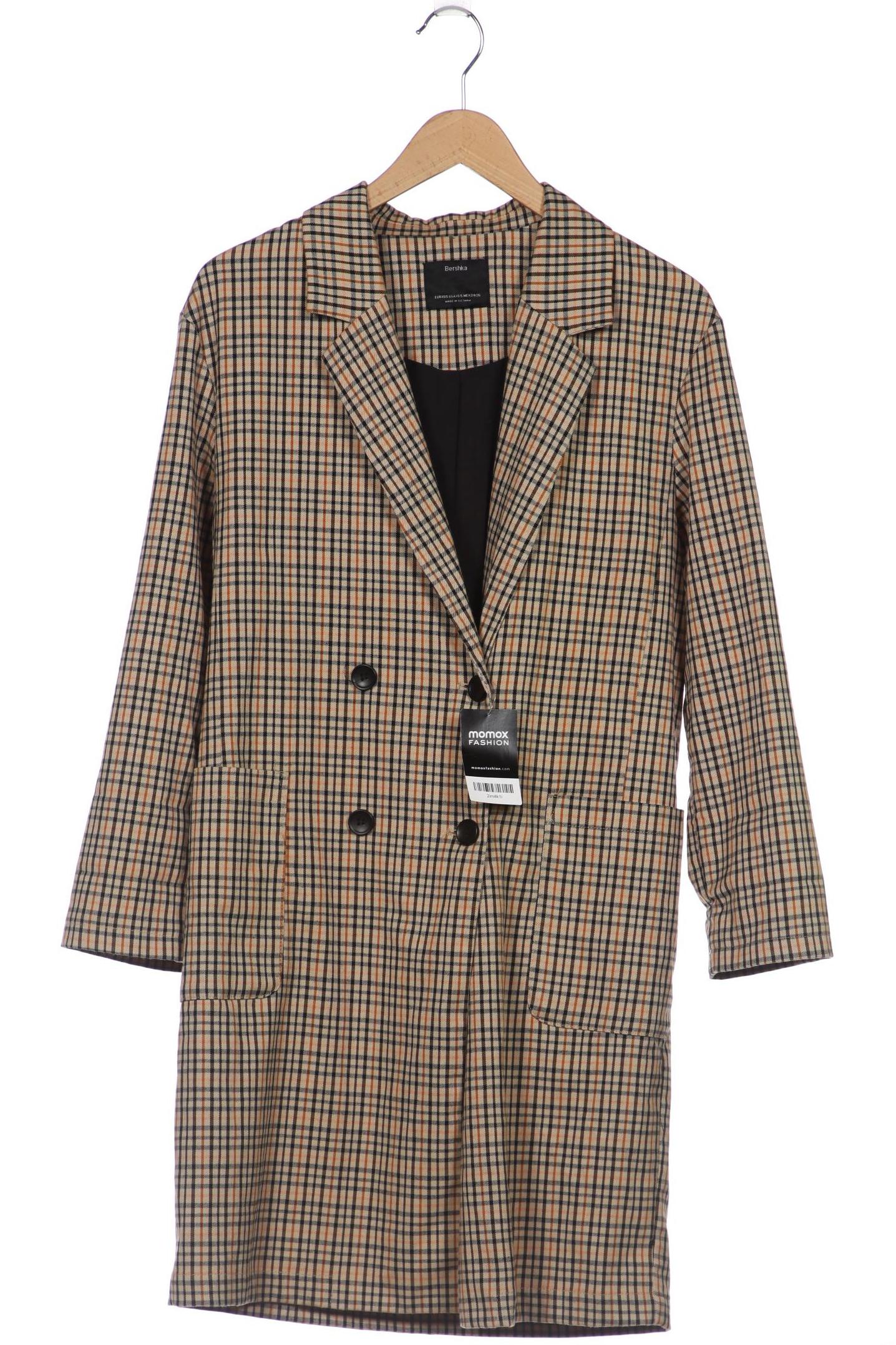 

bershka Damen Mantel, beige, Gr. 34