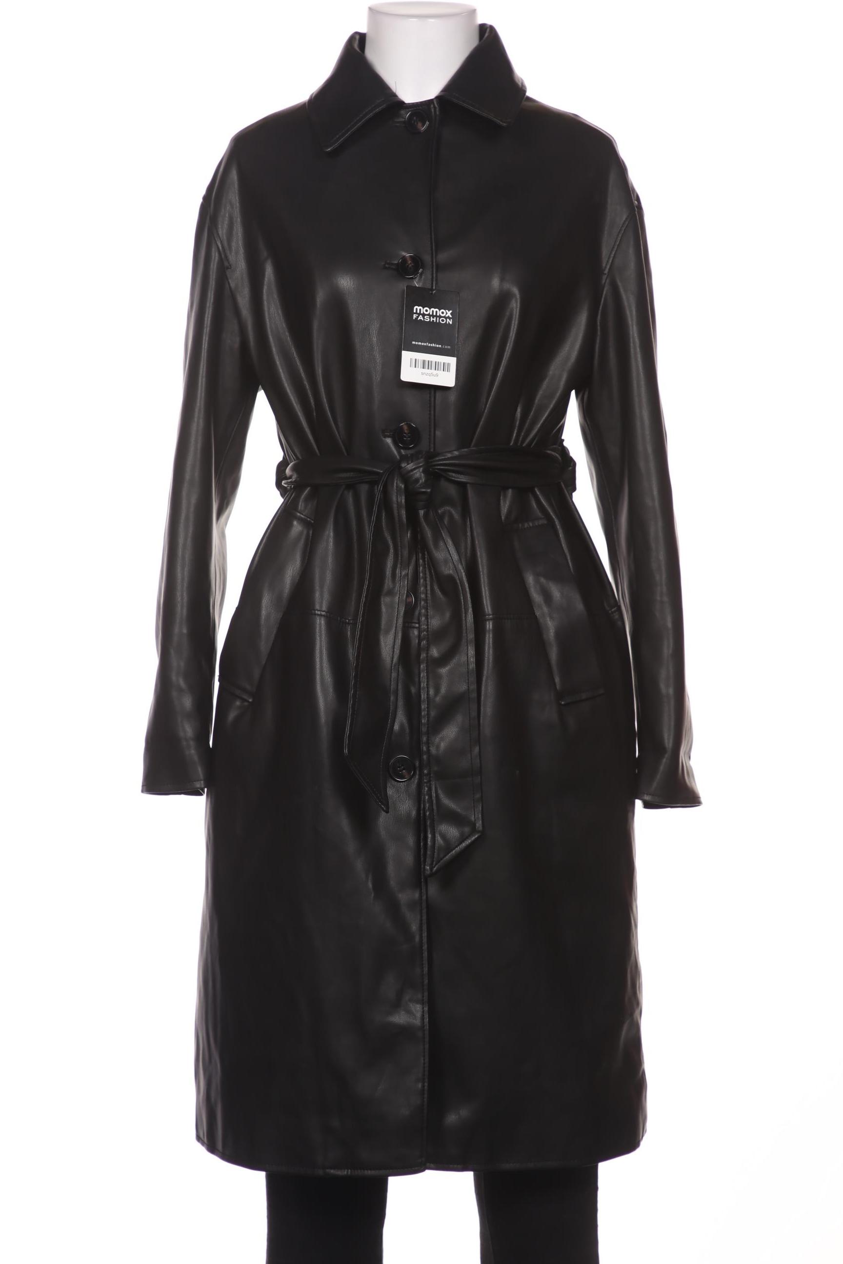 

bershka Damen Mantel, schwarz, Gr. 34
