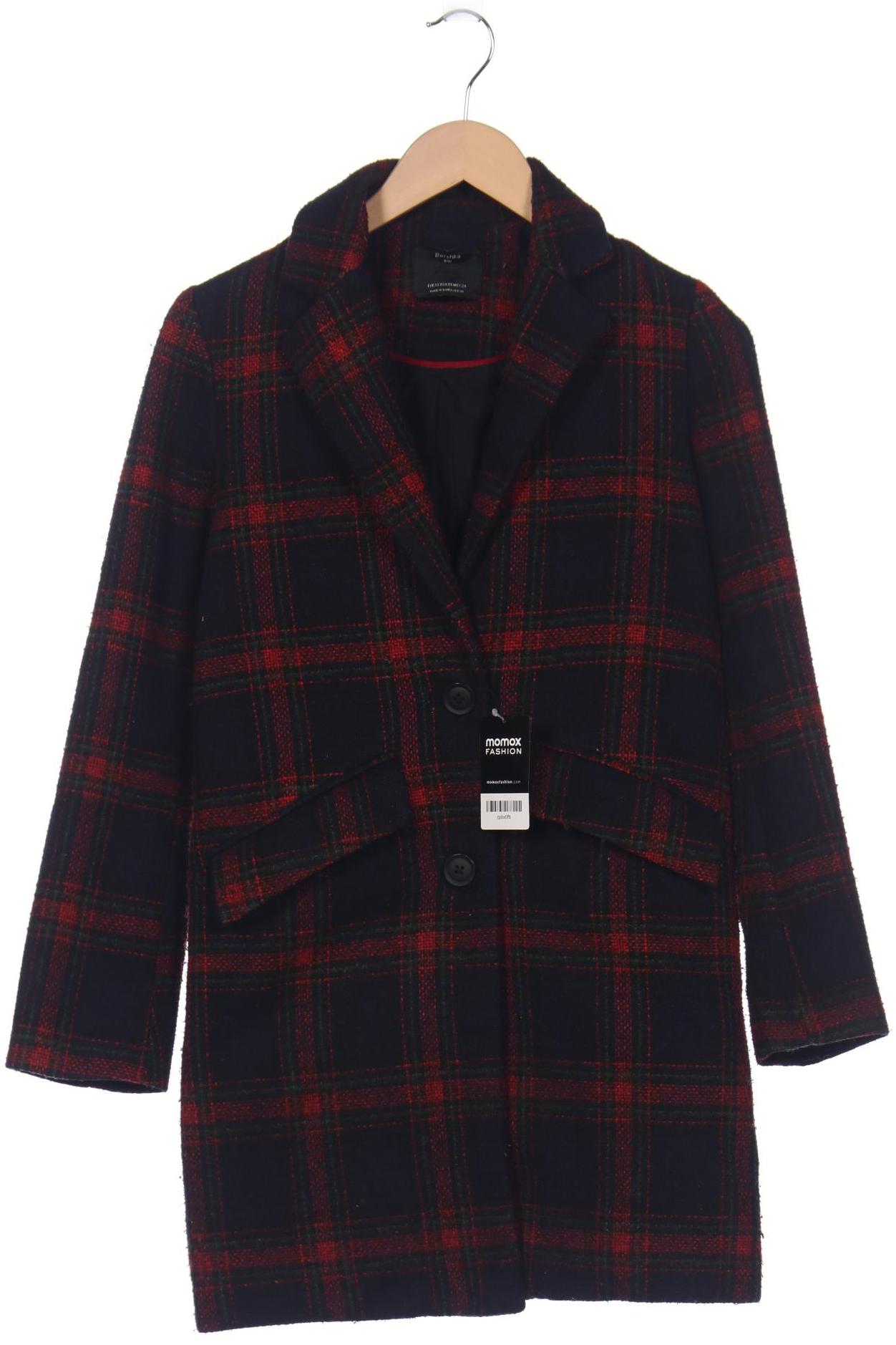 

bershka Damen Mantel, marineblau, Gr. 34