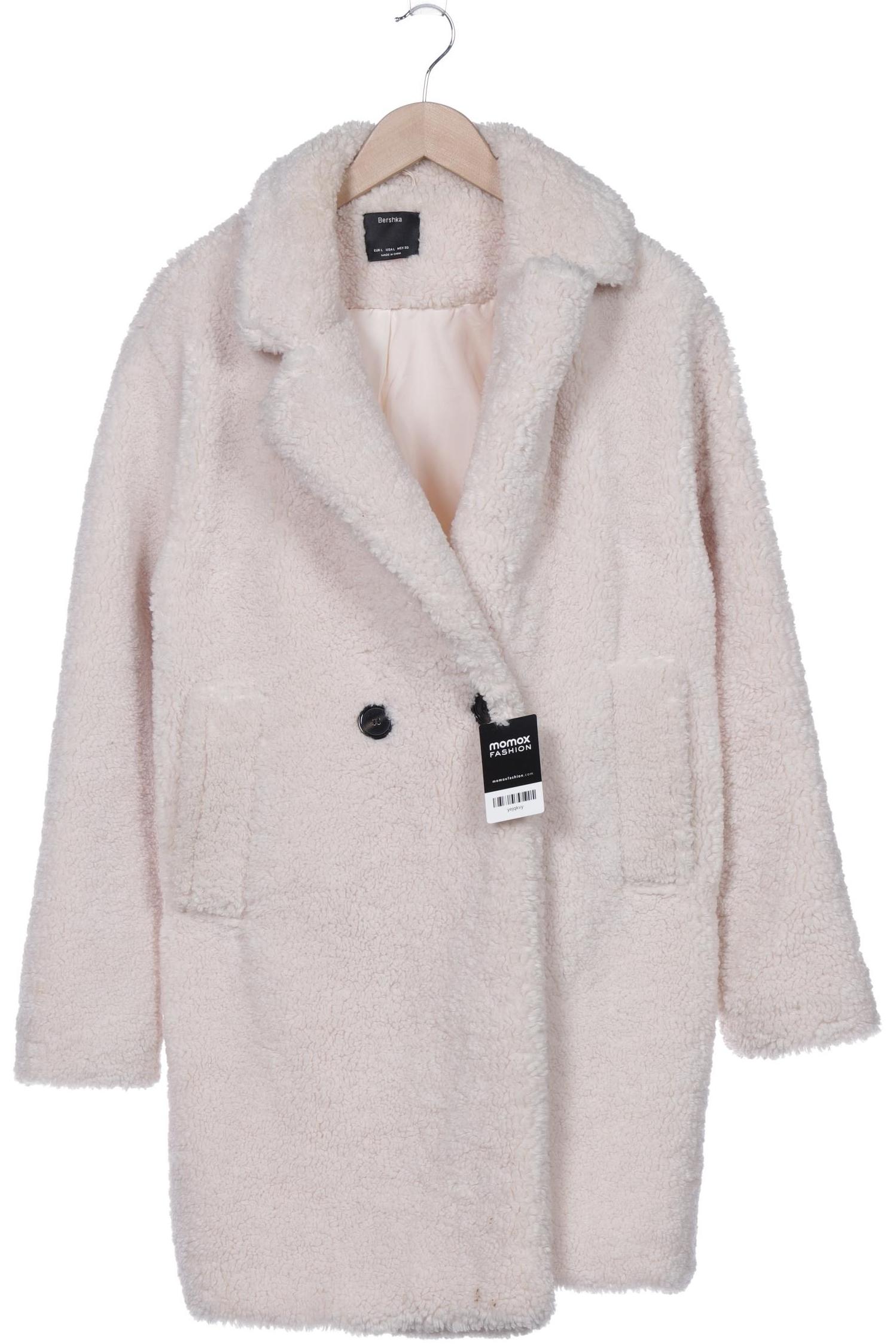 

bershka Damen Mantel, cremeweiß, Gr. 42