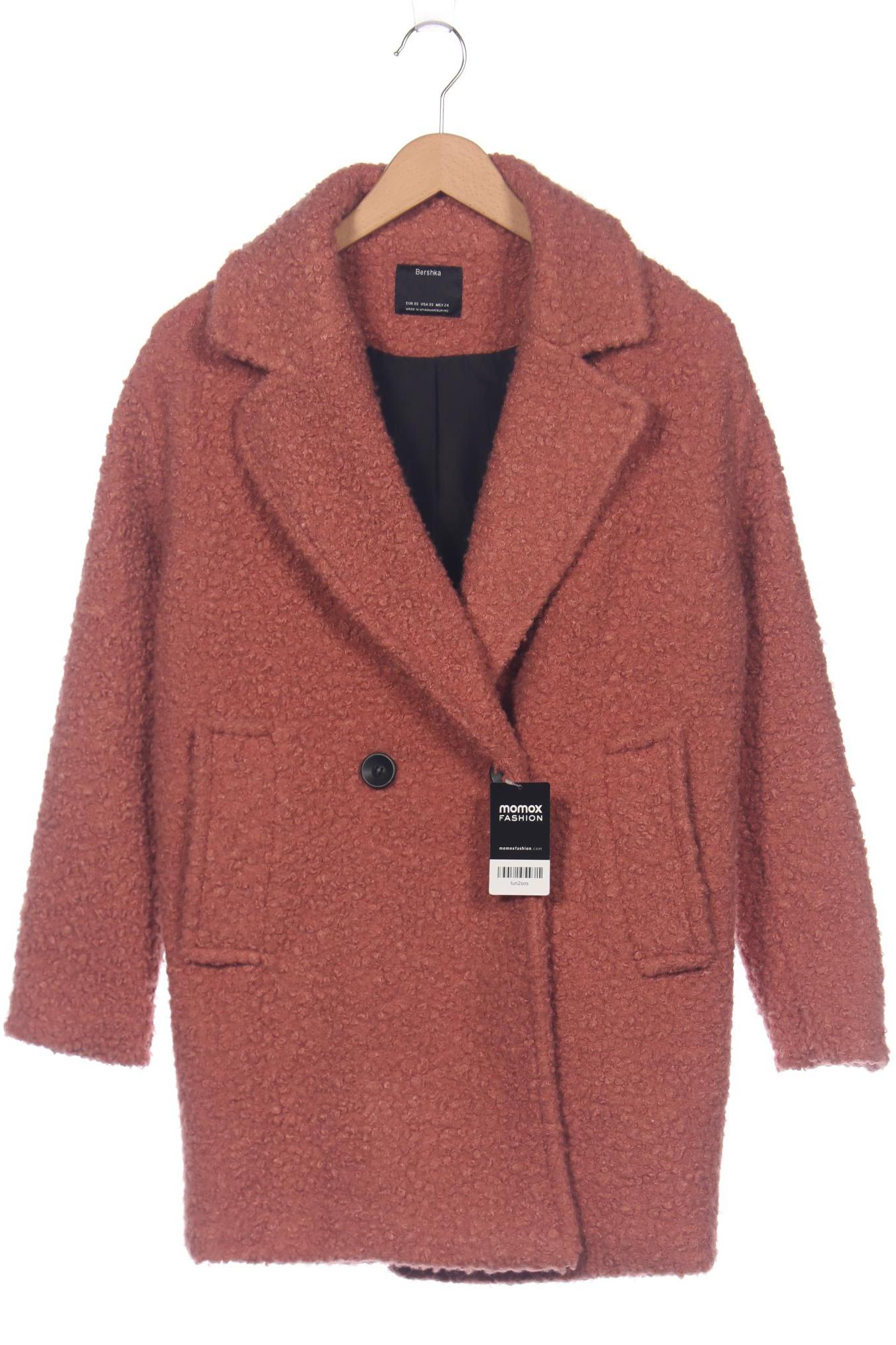 

bershka Damen Mantel, pink, Gr. 34