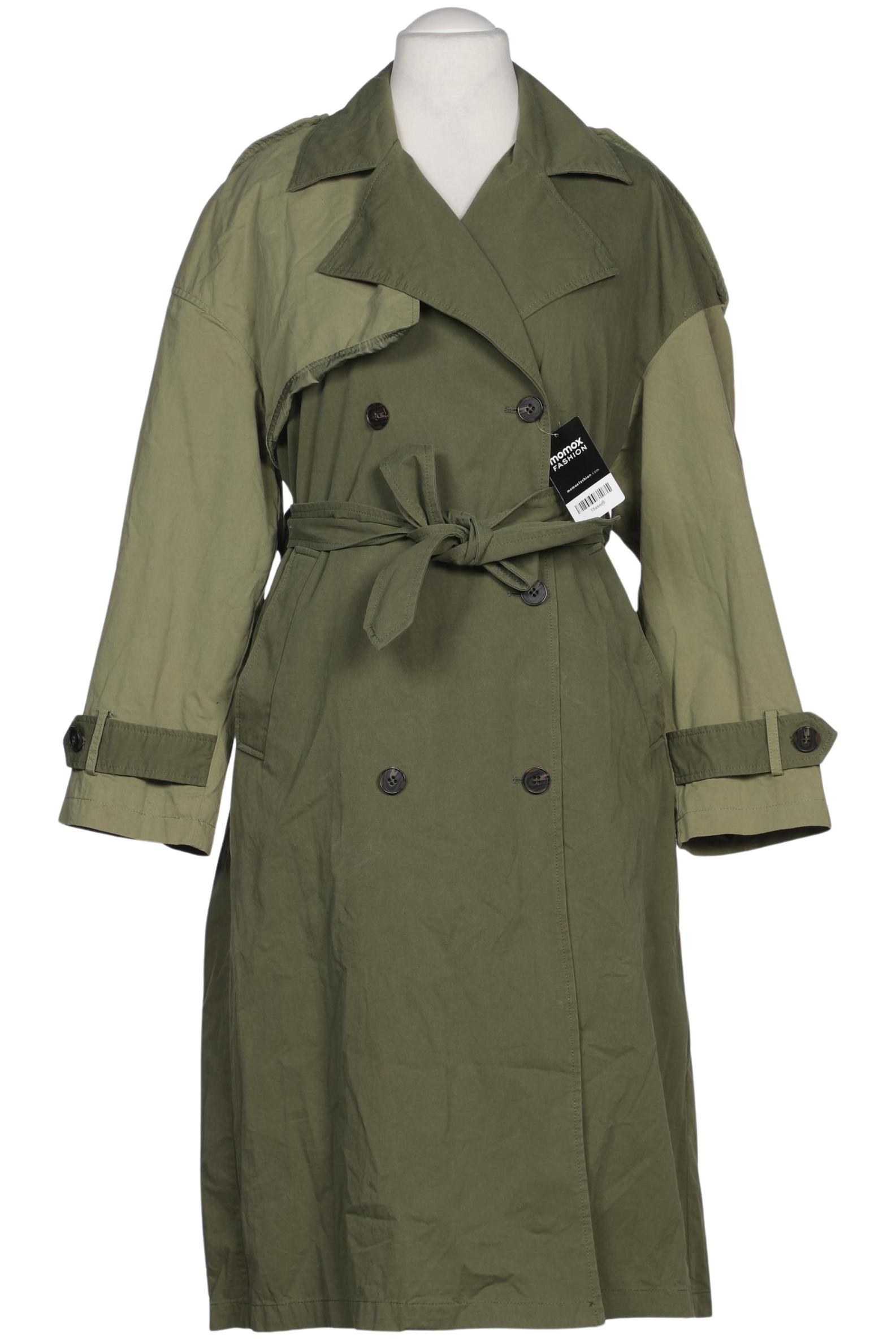 

bershka Damen Mantel, grün, Gr. 42