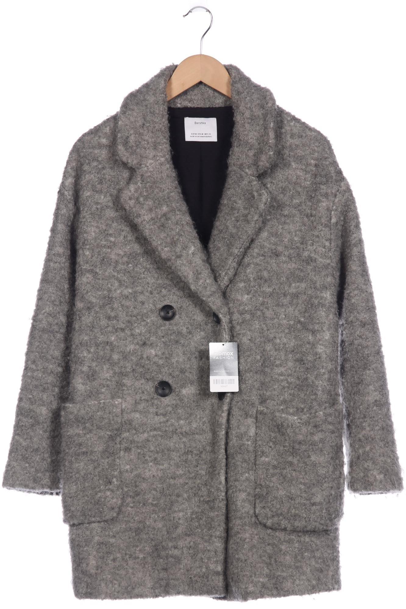 

bershka Damen Mantel, grau, Gr. 38