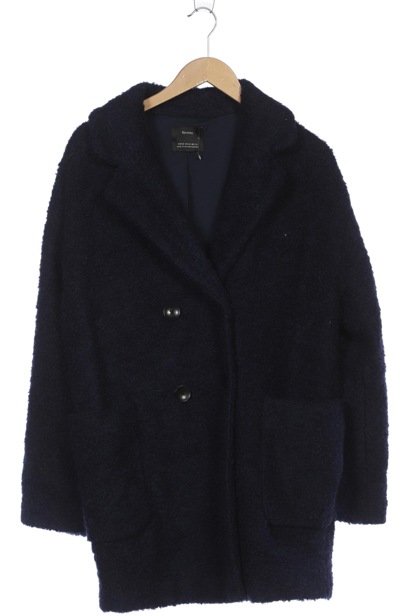 

bershka Damen Mantel, blau, Gr. 38