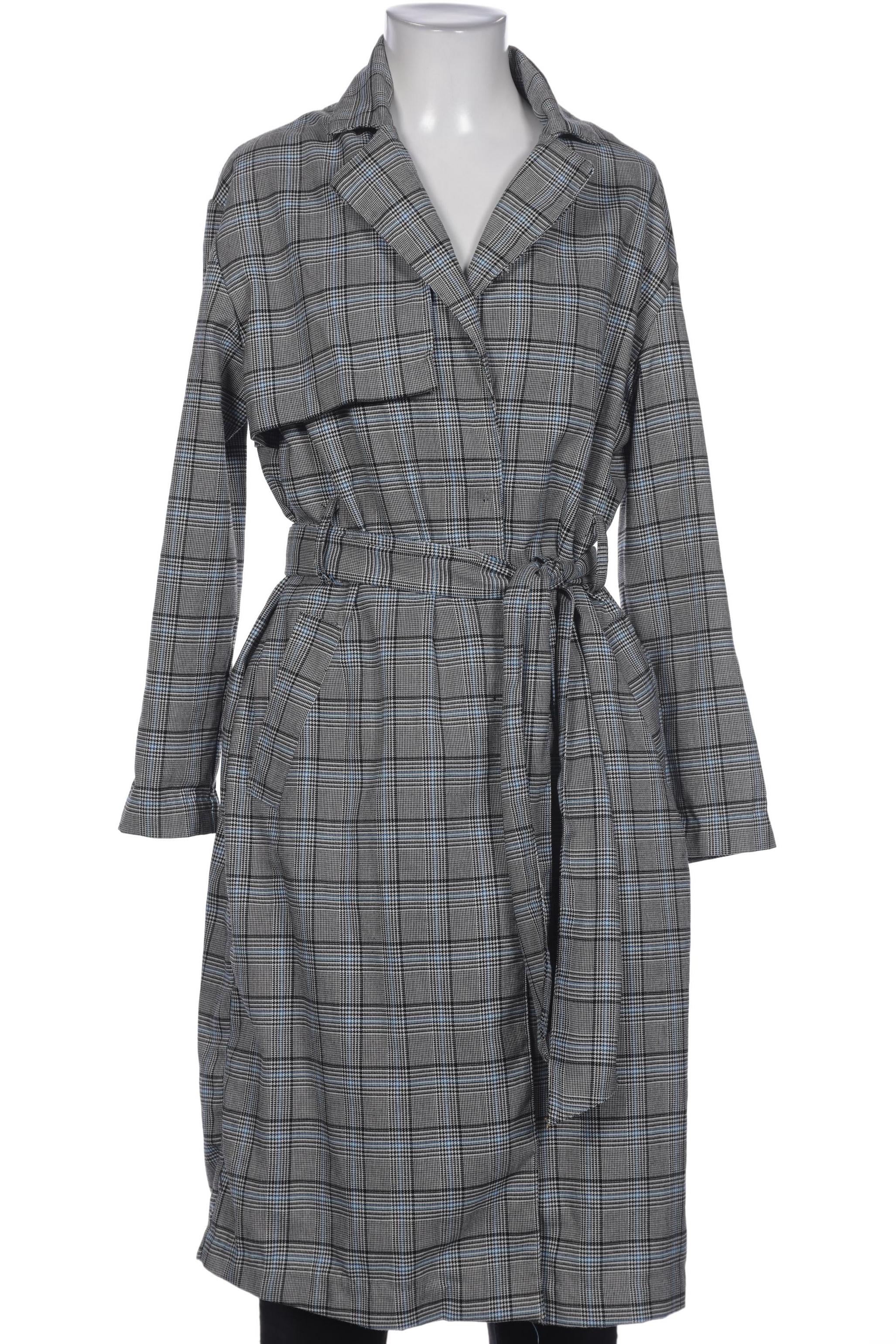 

bershka Damen Mantel, grau, Gr. 34