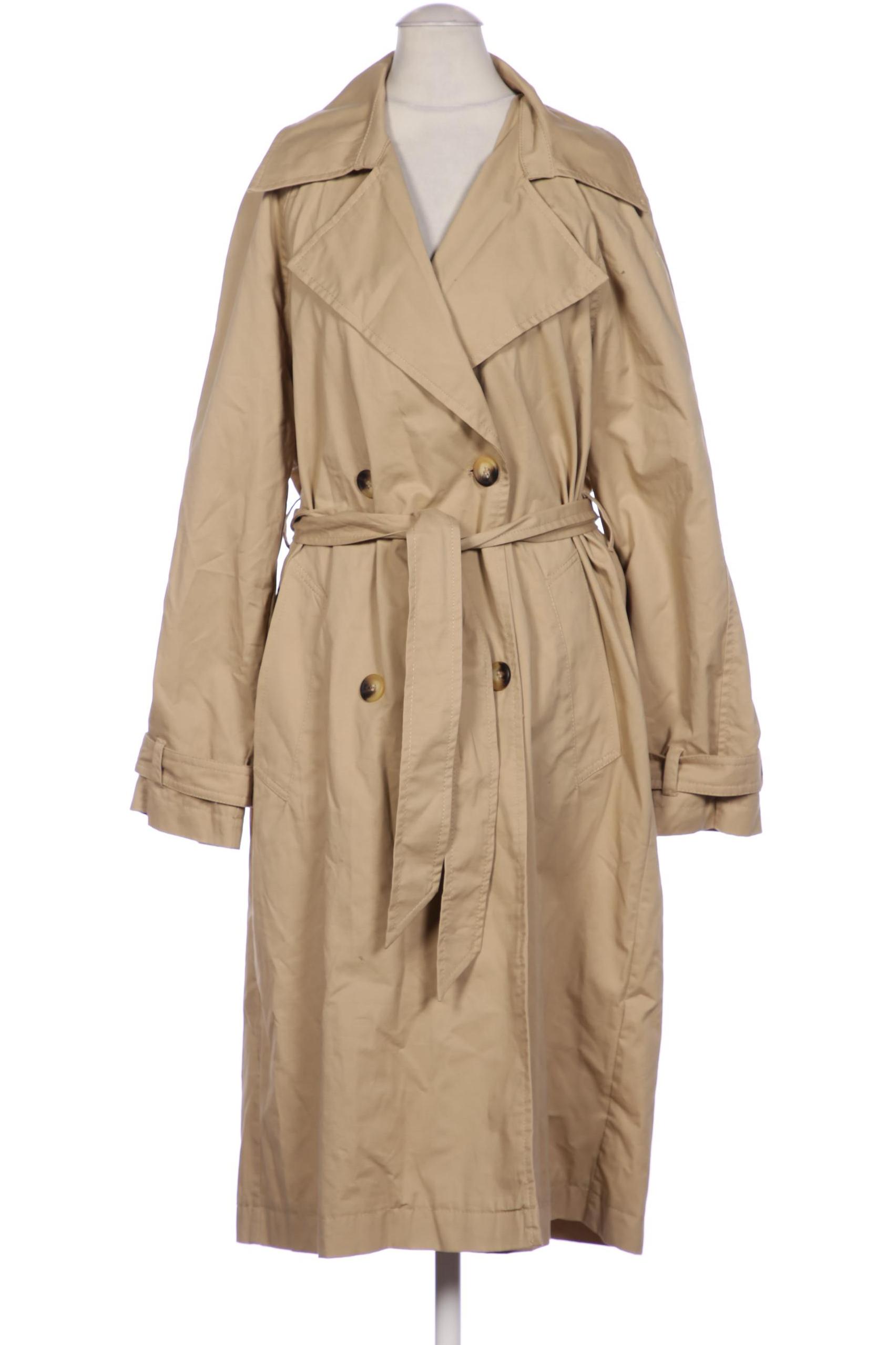 

bershka Damen Mantel, beige, Gr. 36