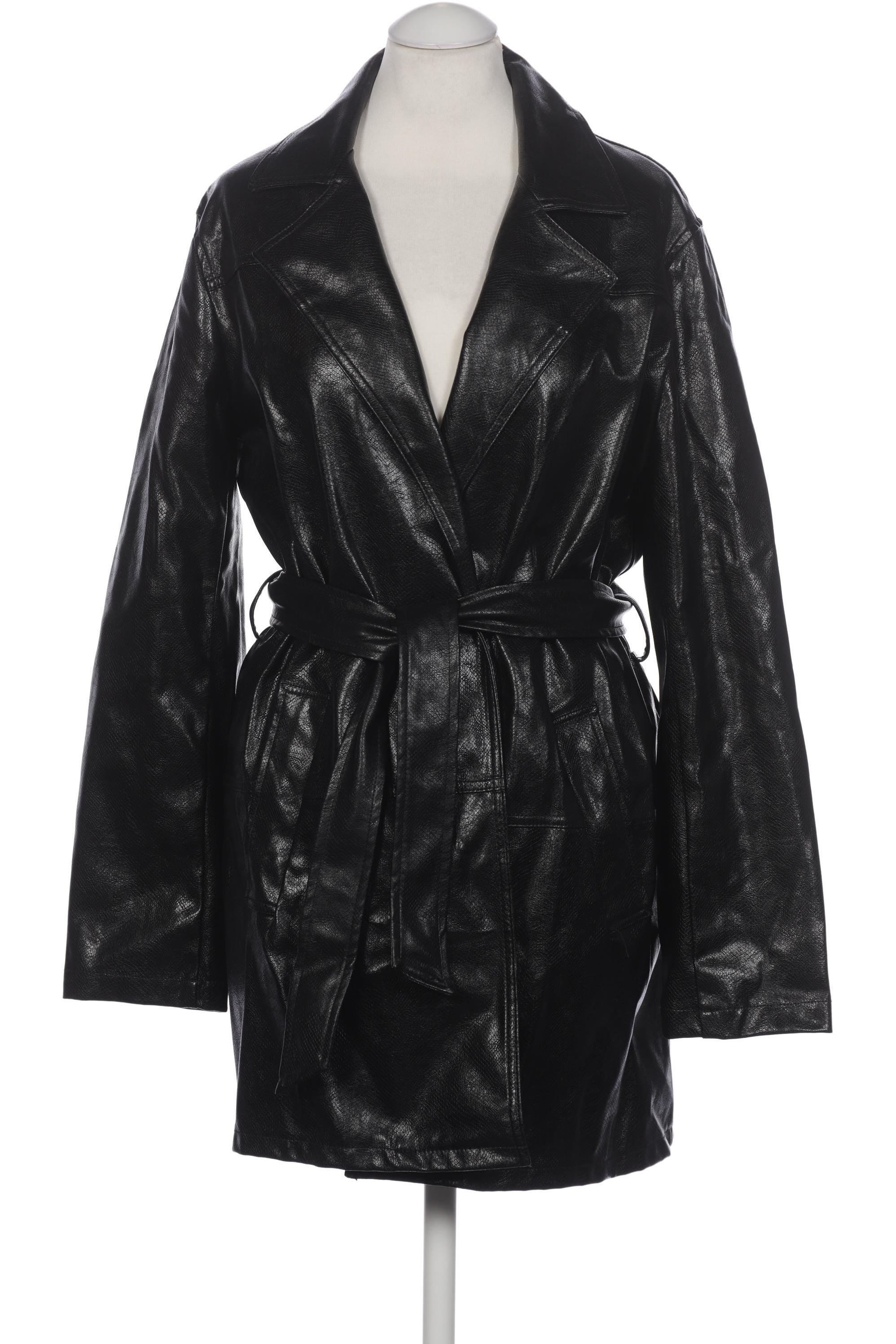 

bershka Damen Mantel, schwarz, Gr. 38