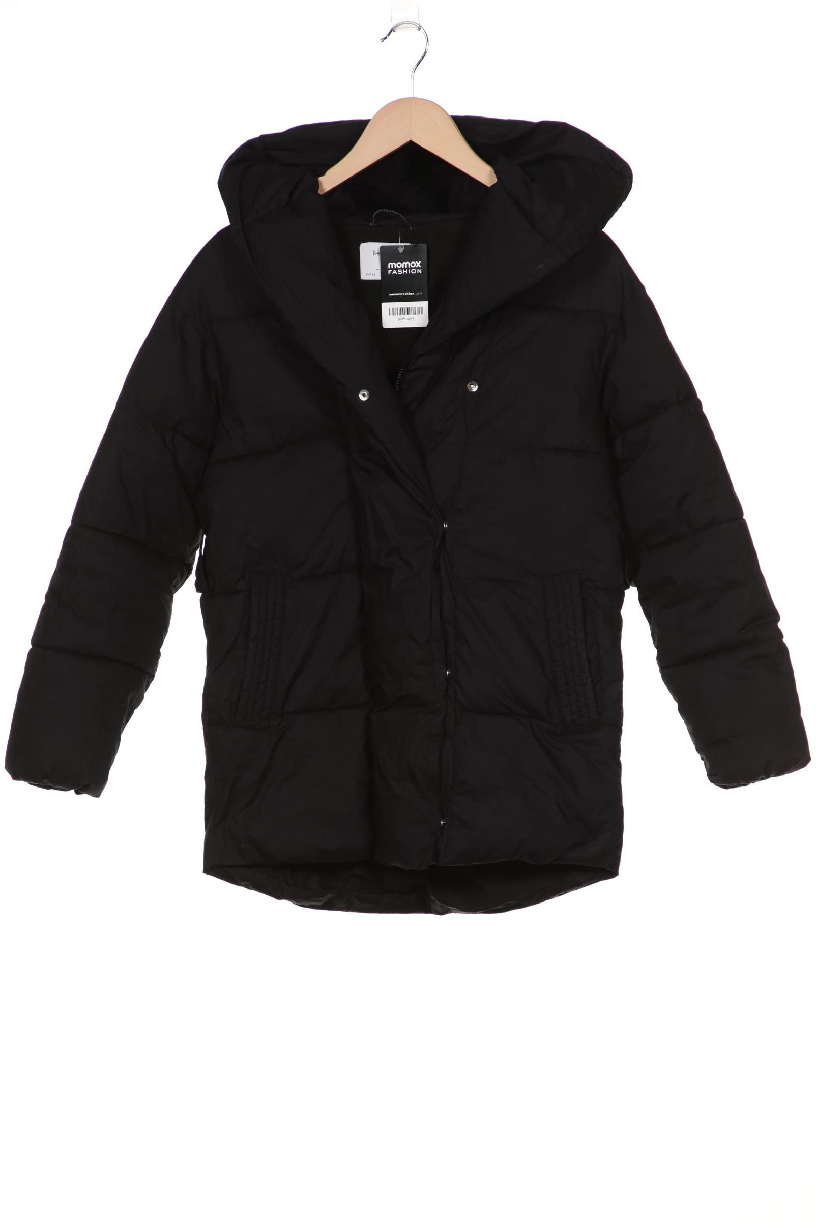 

bershka Damen Mantel, schwarz, Gr. 34