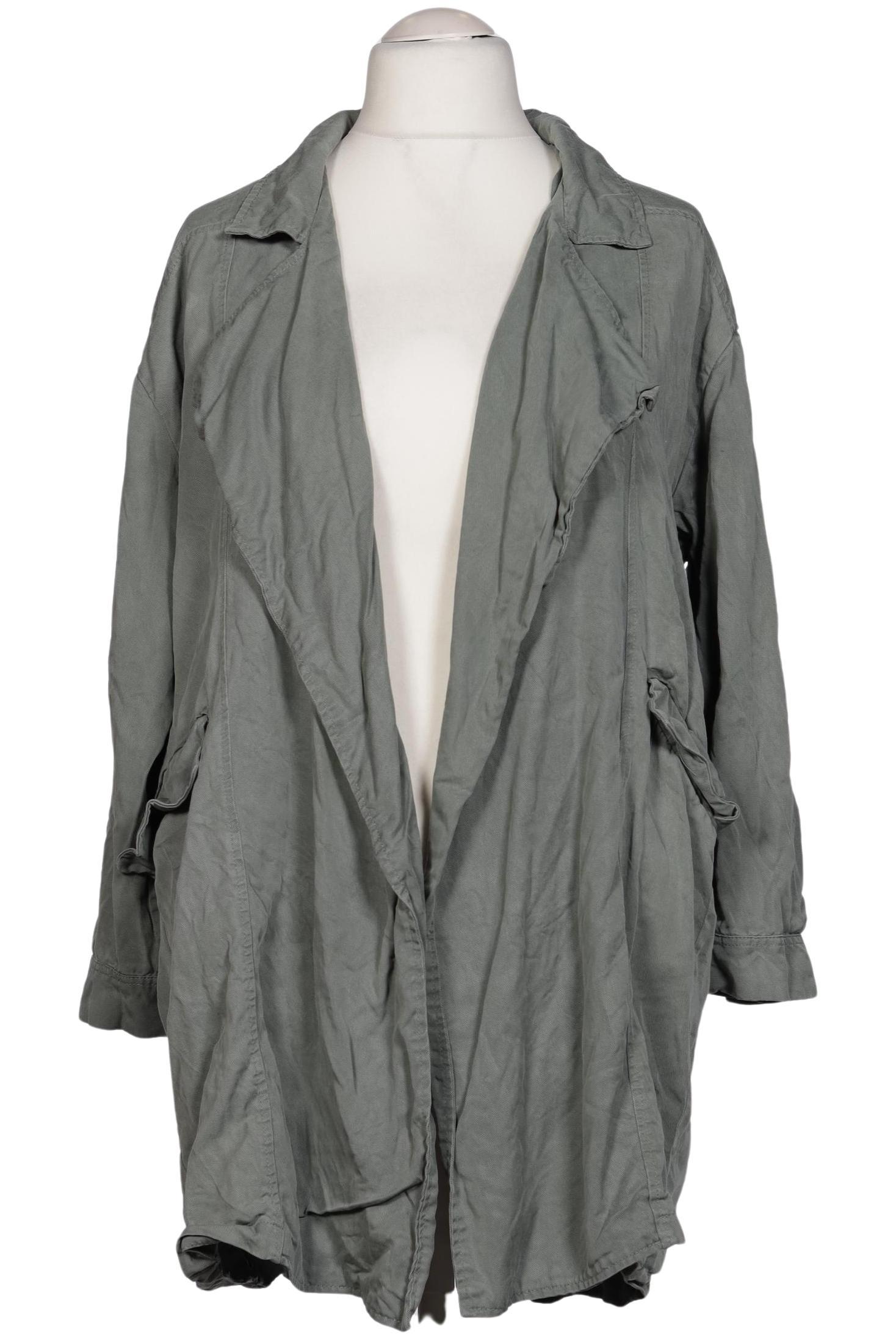 

bershka Damen Mantel, grün, Gr. 38