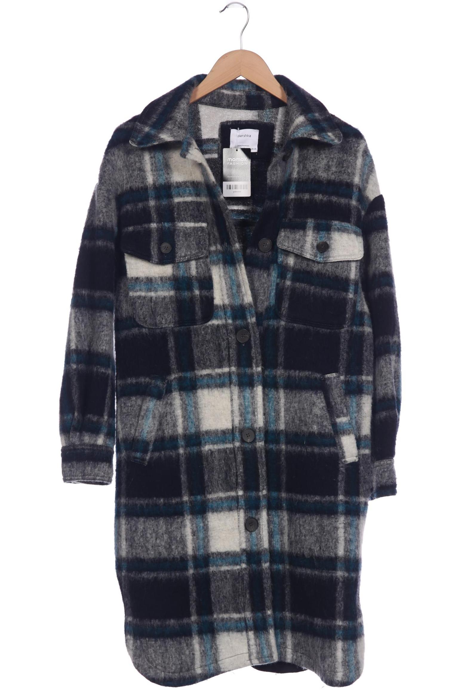 

bershka Damen Mantel, grau, Gr. 34