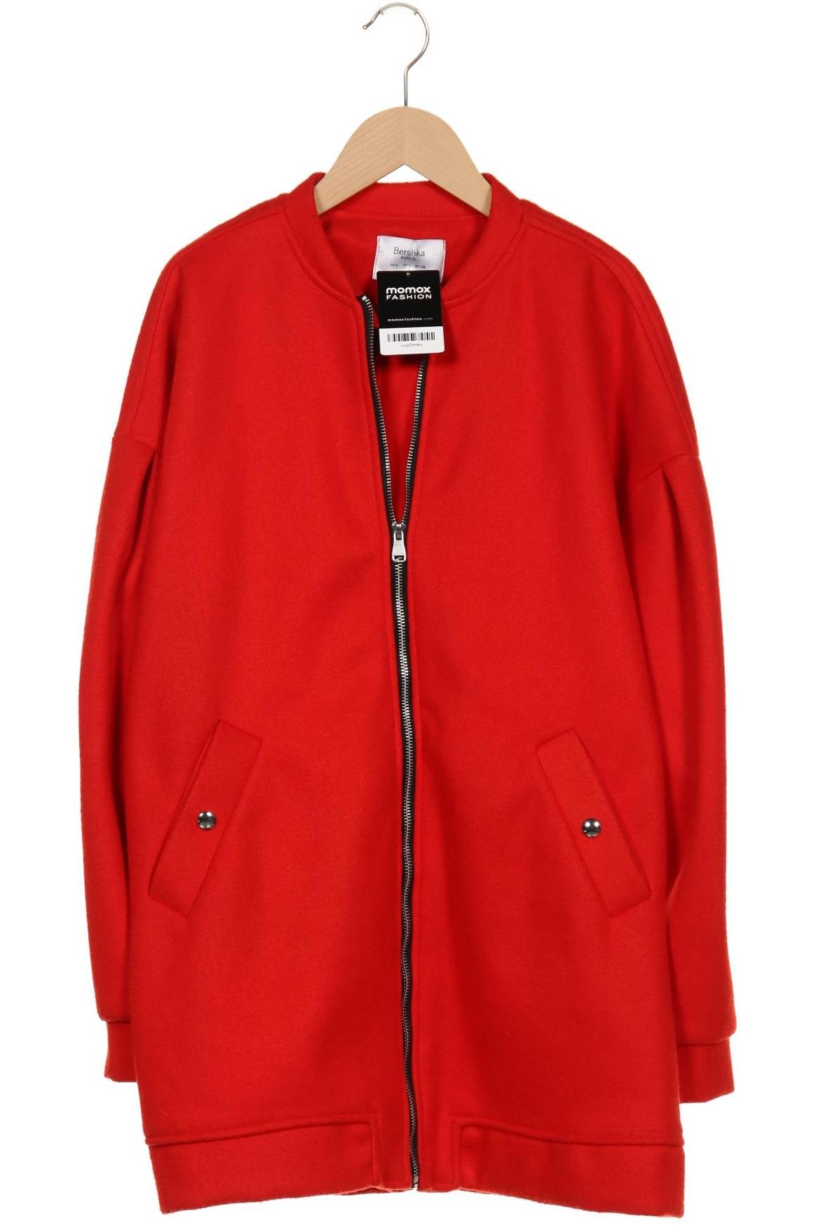 

bershka Damen Mantel, rot, Gr. 42