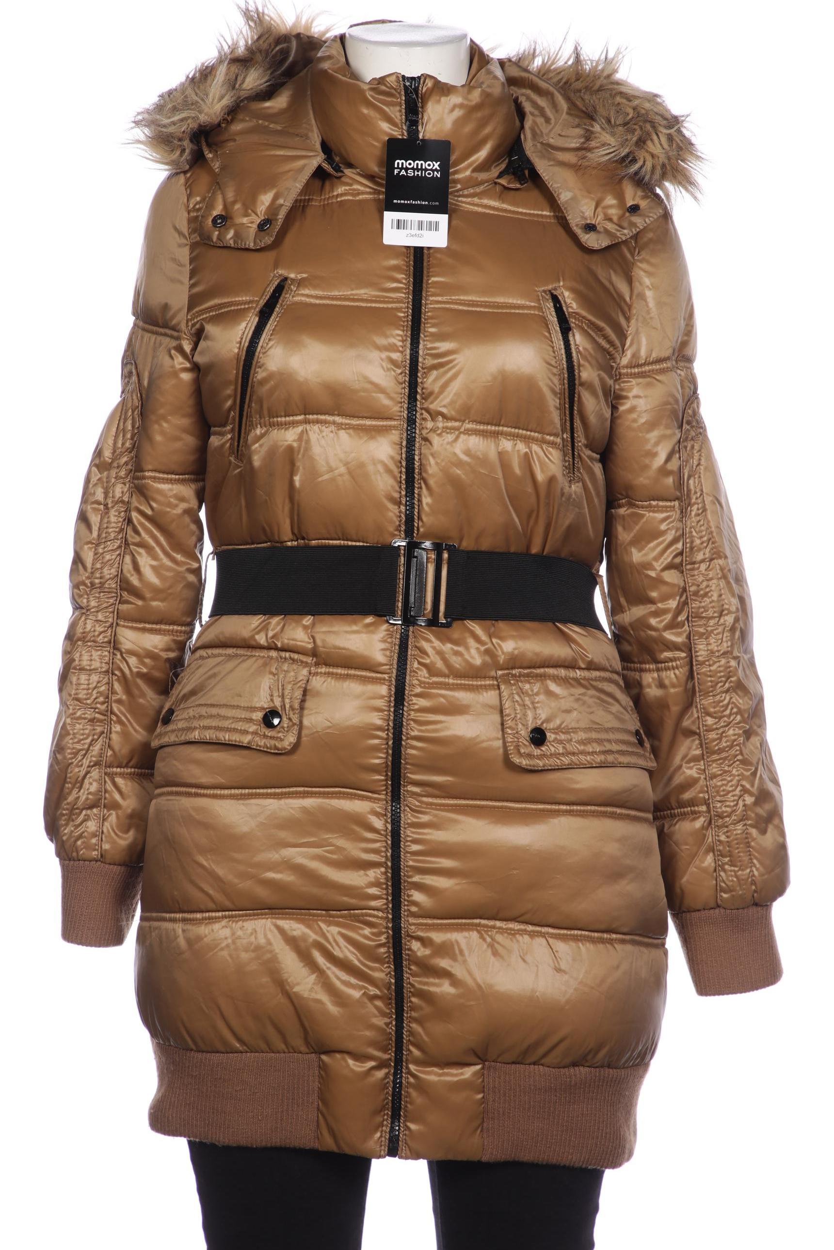 

bershka Damen Mantel, beige, Gr. 42