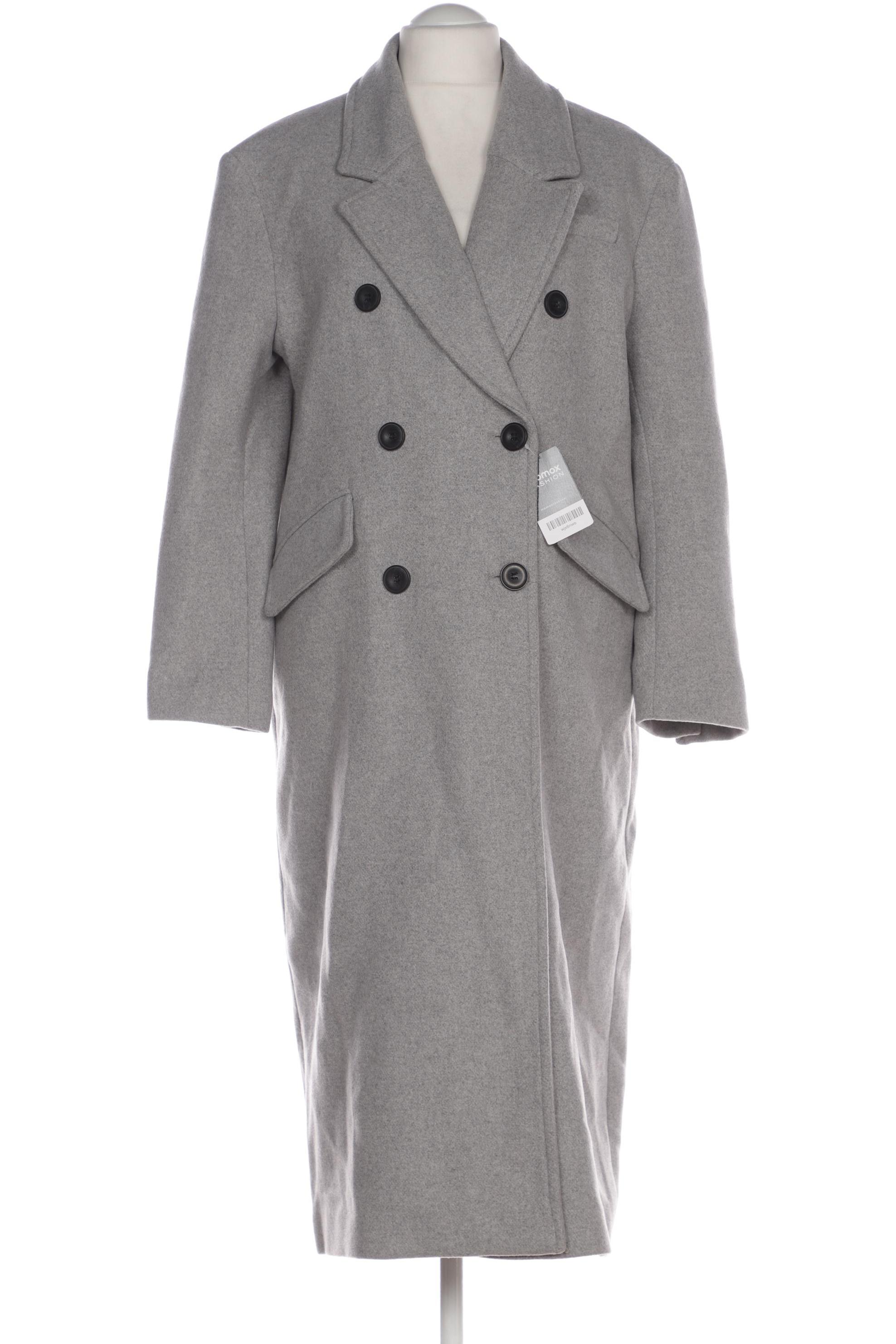 

bershka Damen Mantel, grau, Gr. 34
