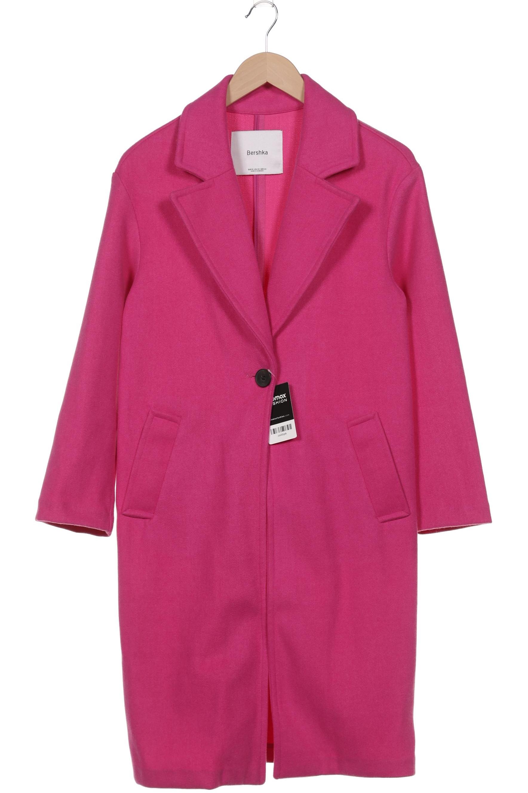 

bershka Damen Mantel, pink, Gr. 34