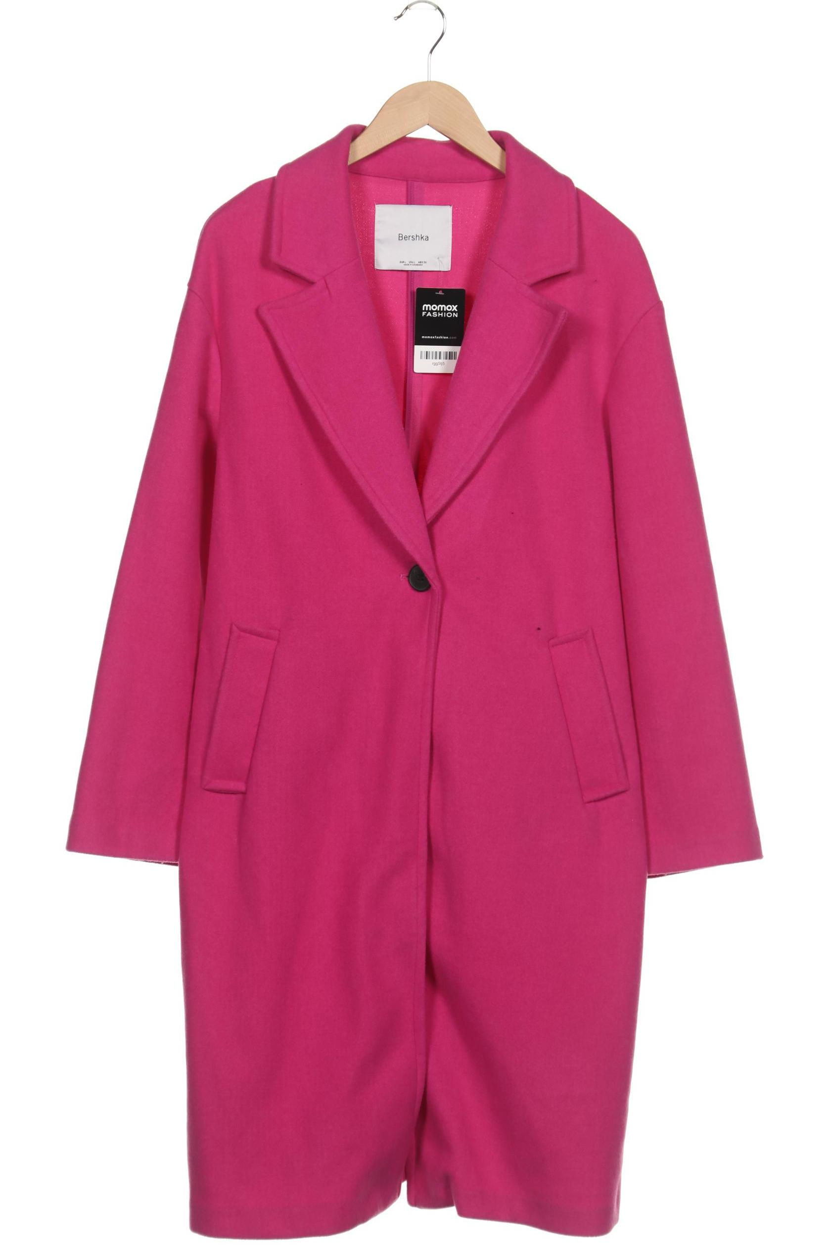 

bershka Damen Mantel, pink, Gr. 42