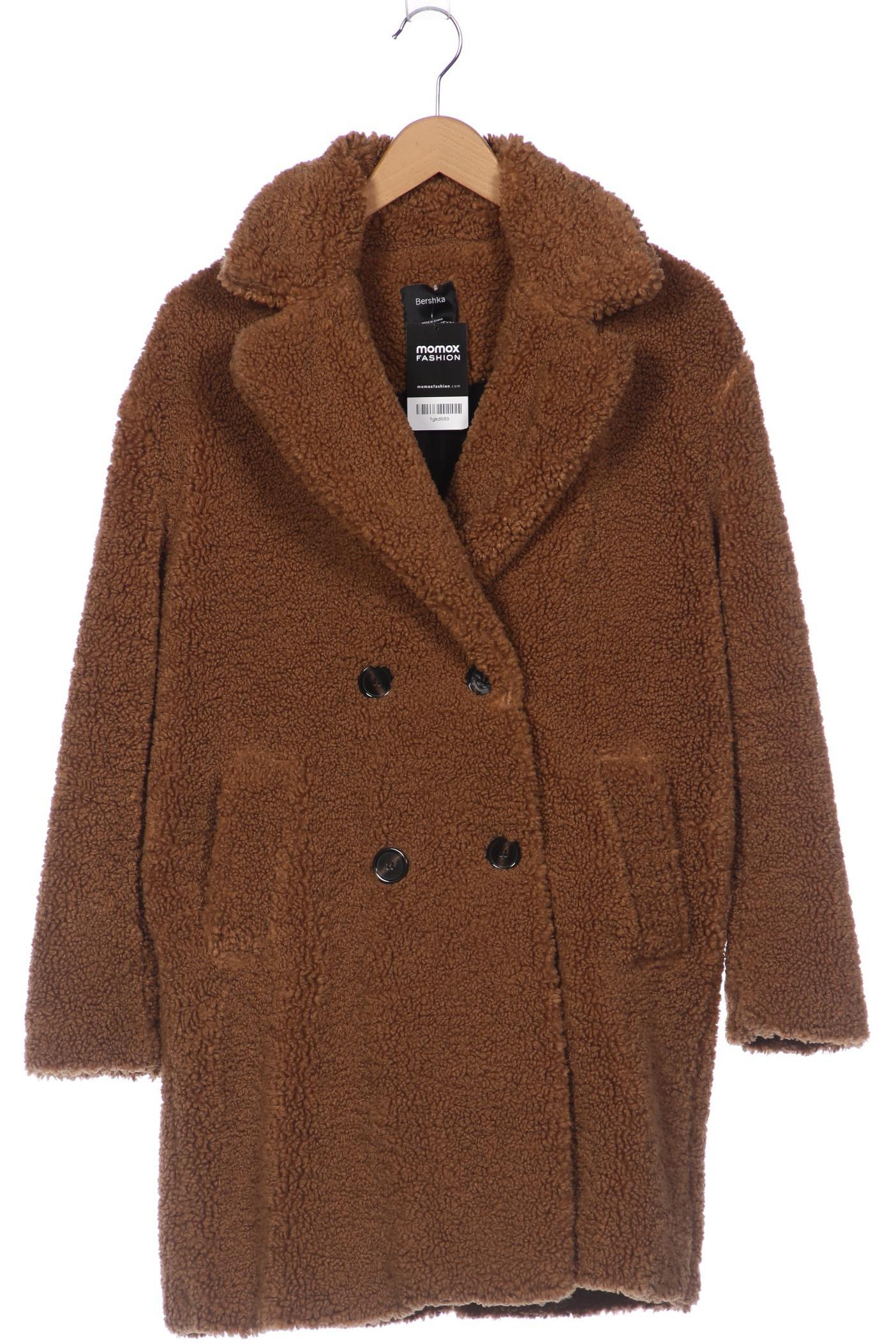 

bershka Damen Mantel, braun, Gr. 34