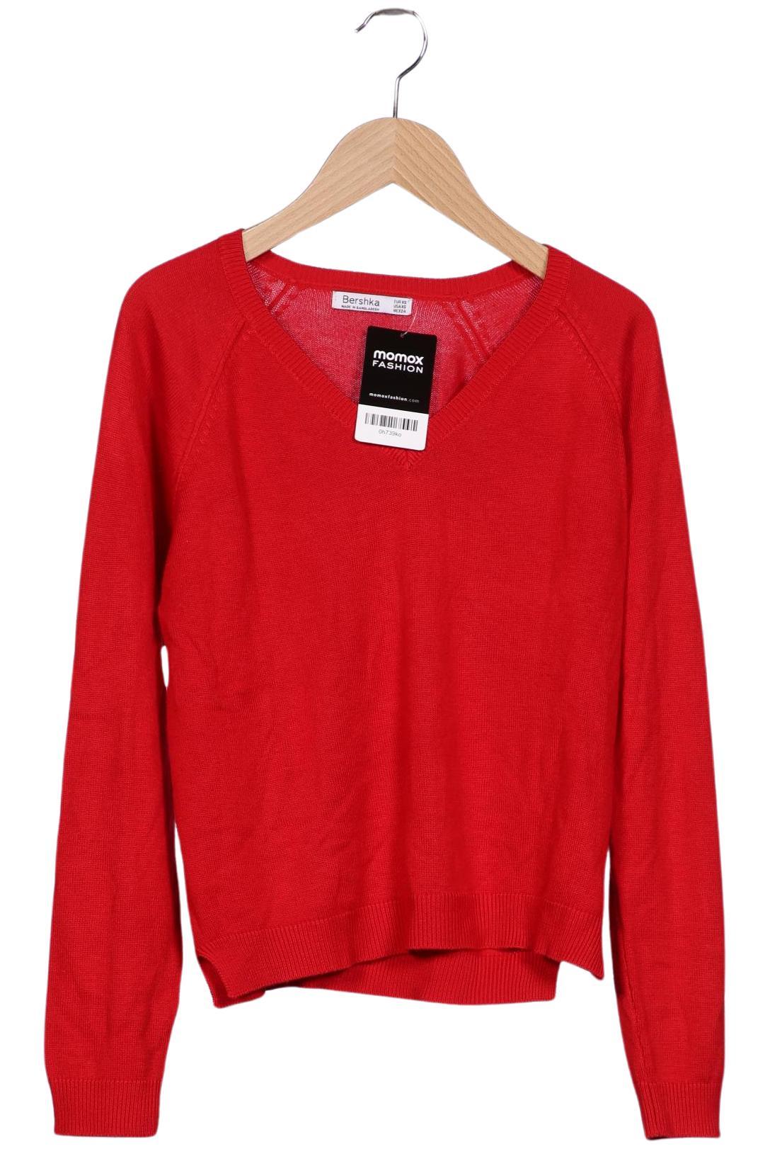 

bershka Damen Pullover, rot, Gr. 34