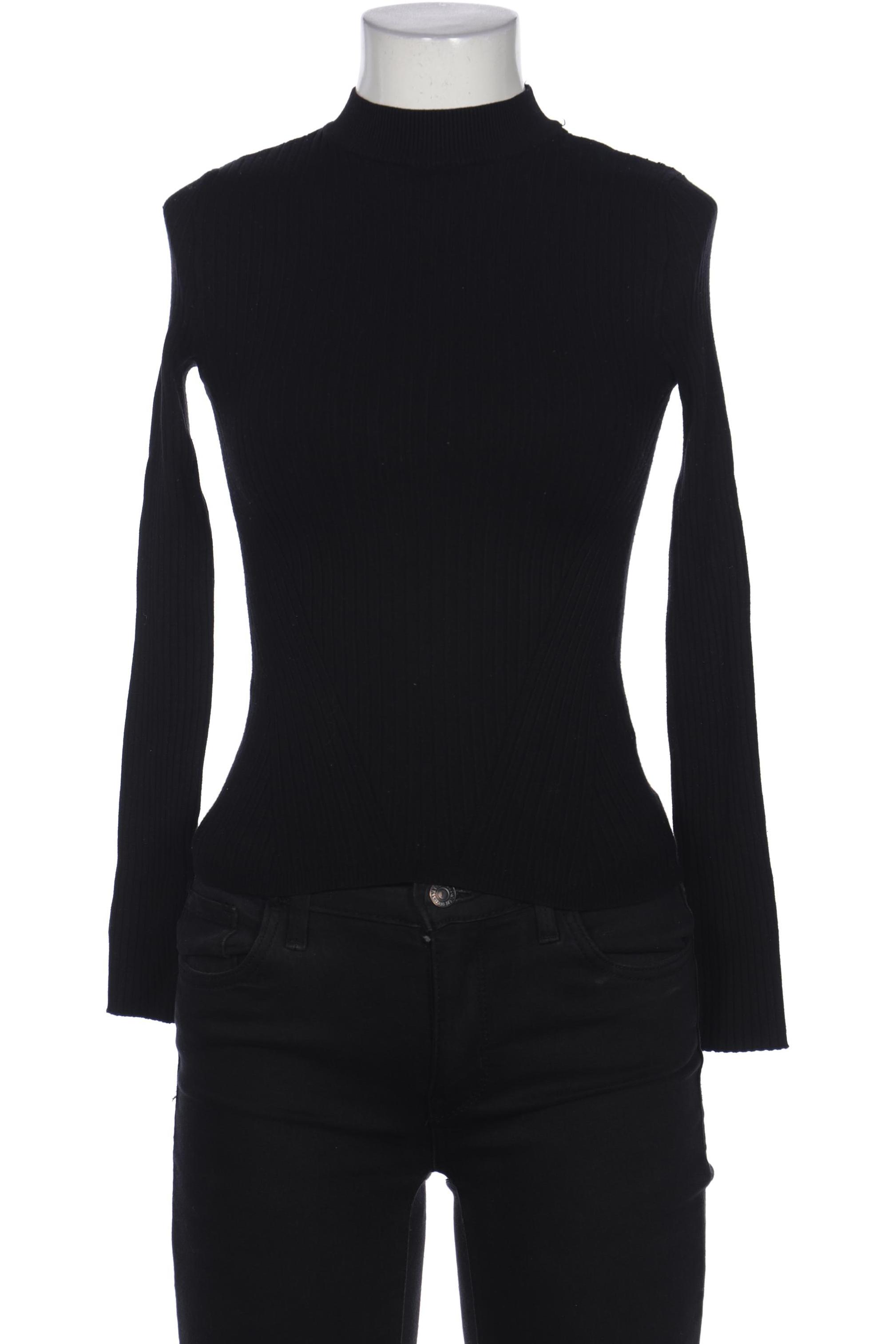 

bershka Damen Pullover, schwarz