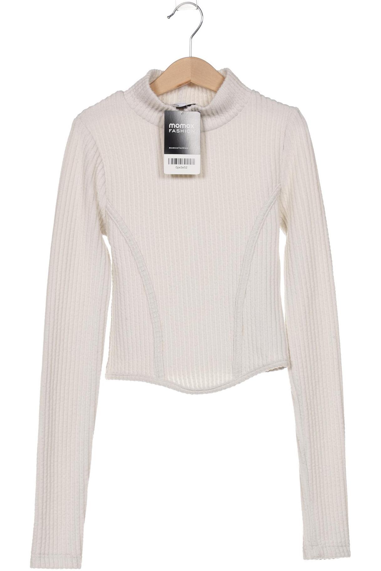 

bershka Damen Pullover, weiß, Gr. 34